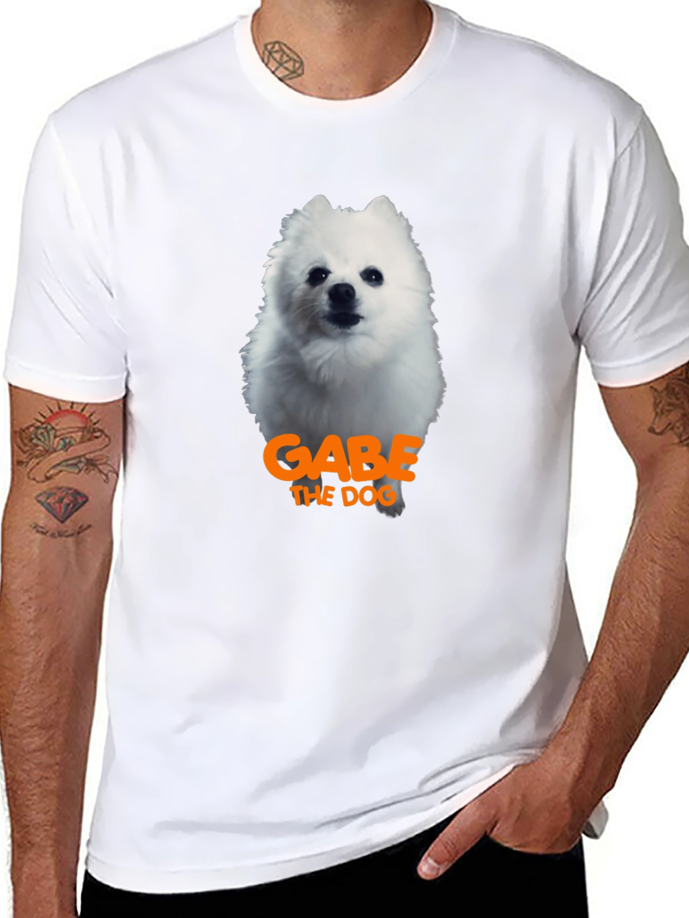 Gabe the Dog T-Shirt - Black Cotton Tee