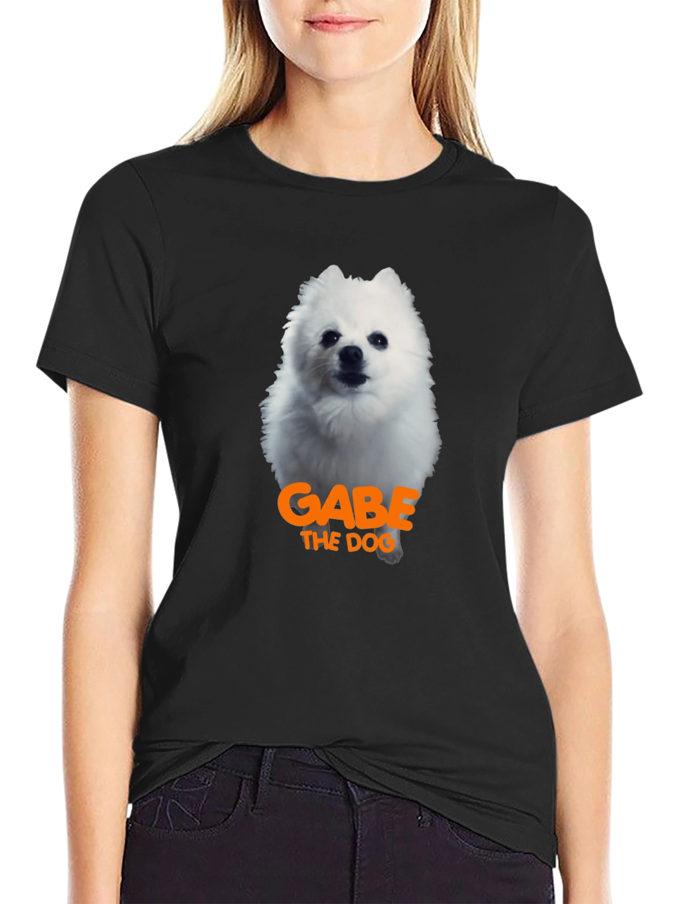 Gabe the Dog T-Shirt - Black Cotton Tee