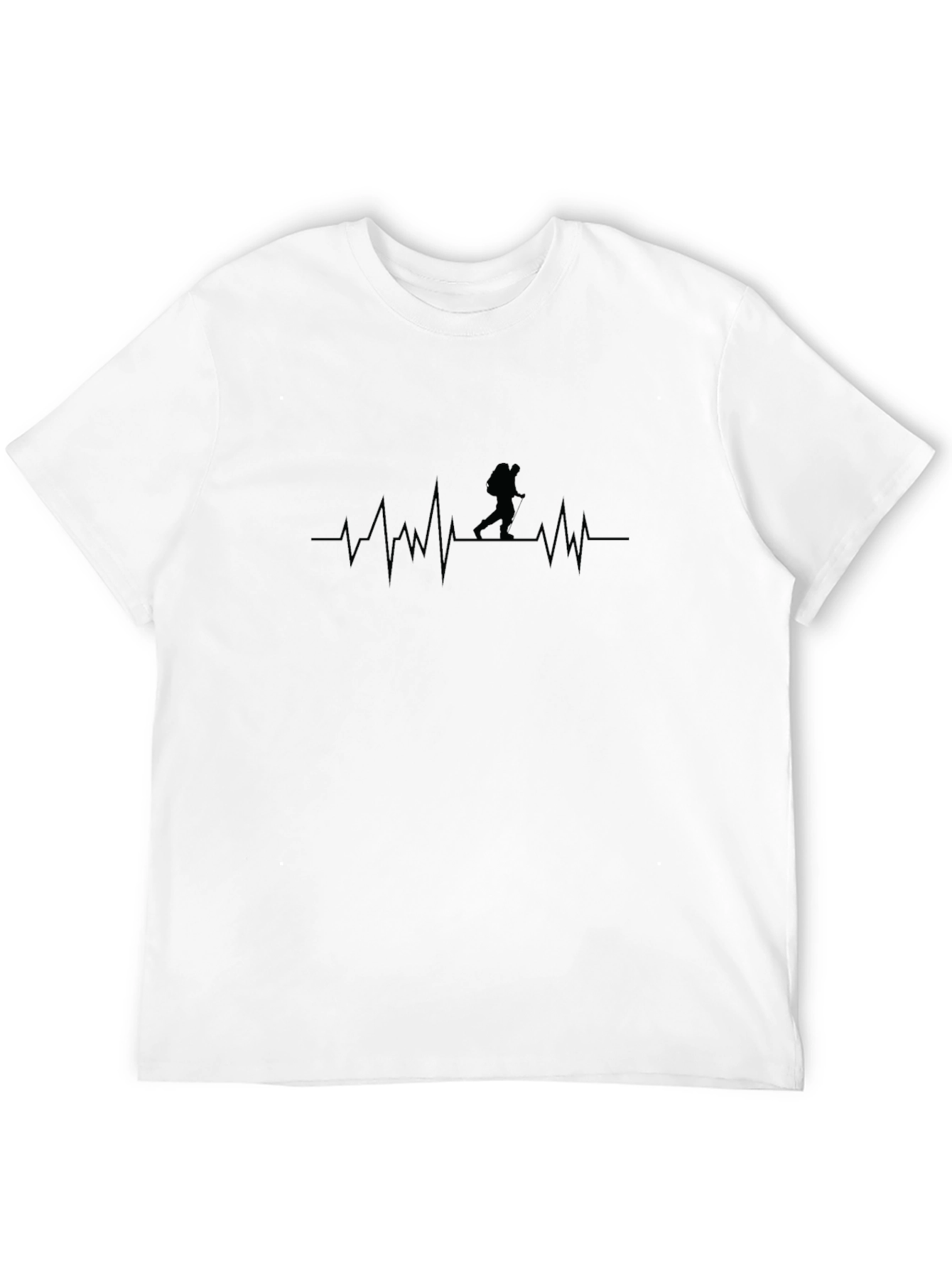 Hiking Heartbeat Graphic Tee - Adventure T-Shirt