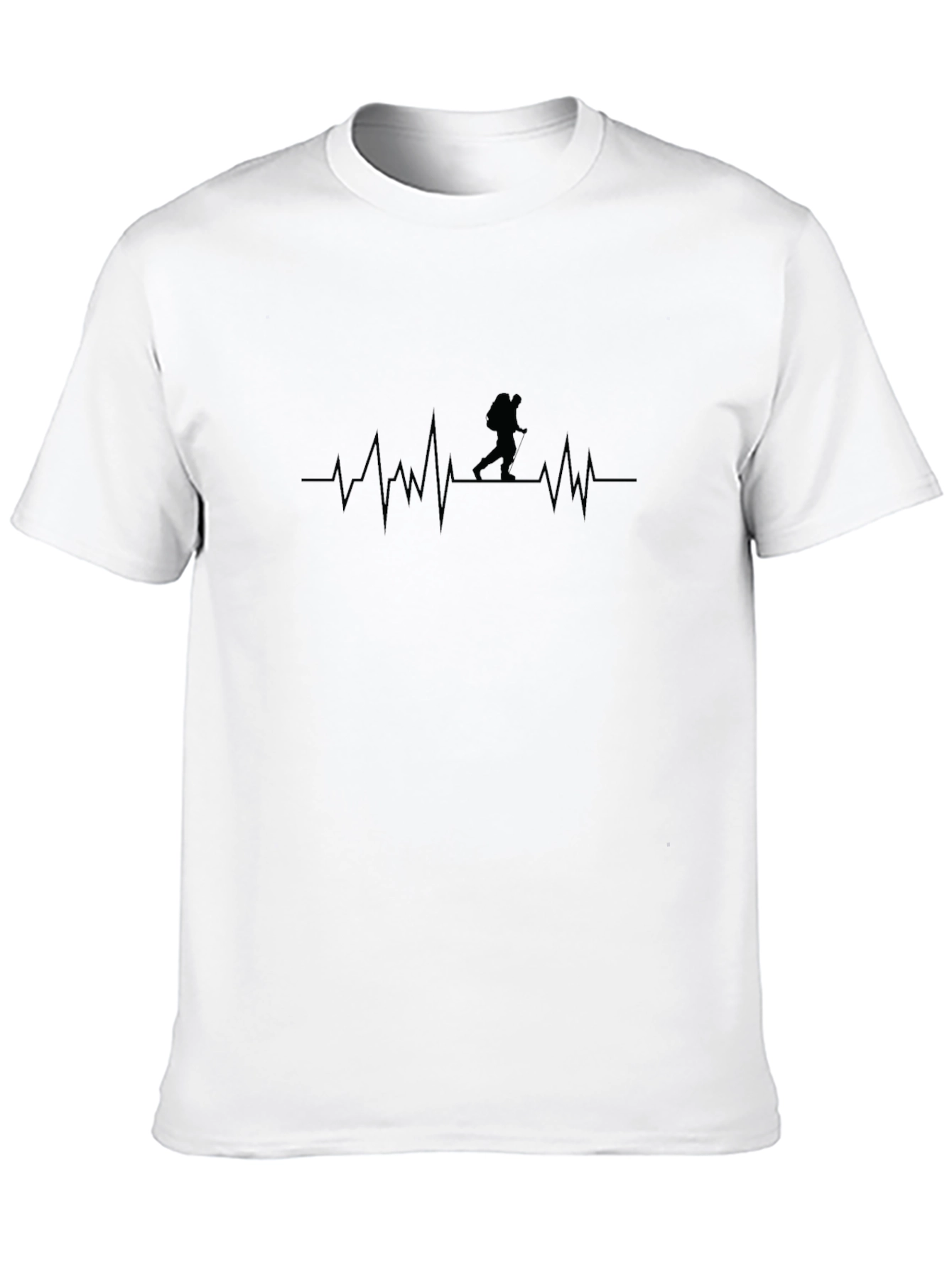 Hiking Heartbeat Graphic Tee - Adventure T-Shirt