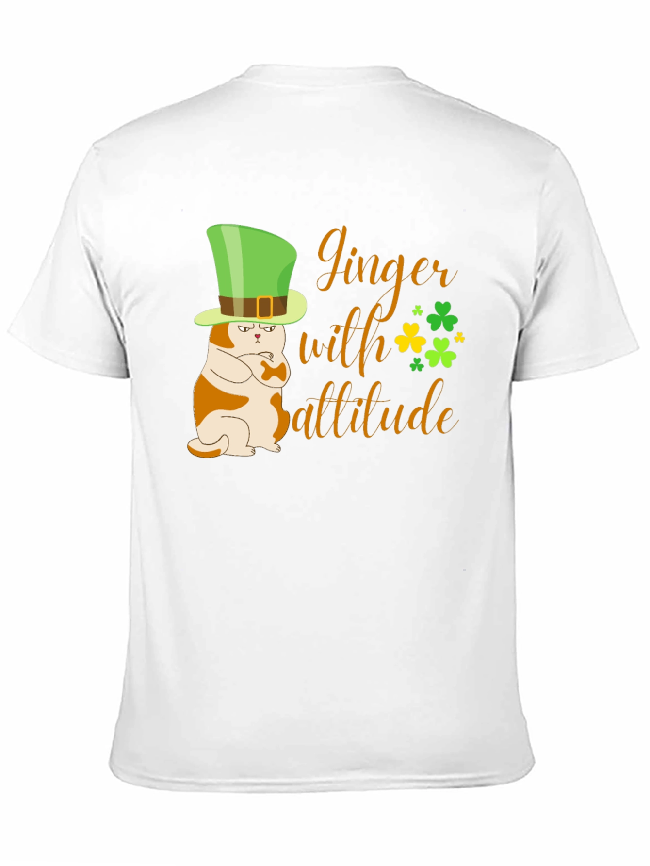 Ginger with Attitude Cat St. Patricks Day T-Shirt