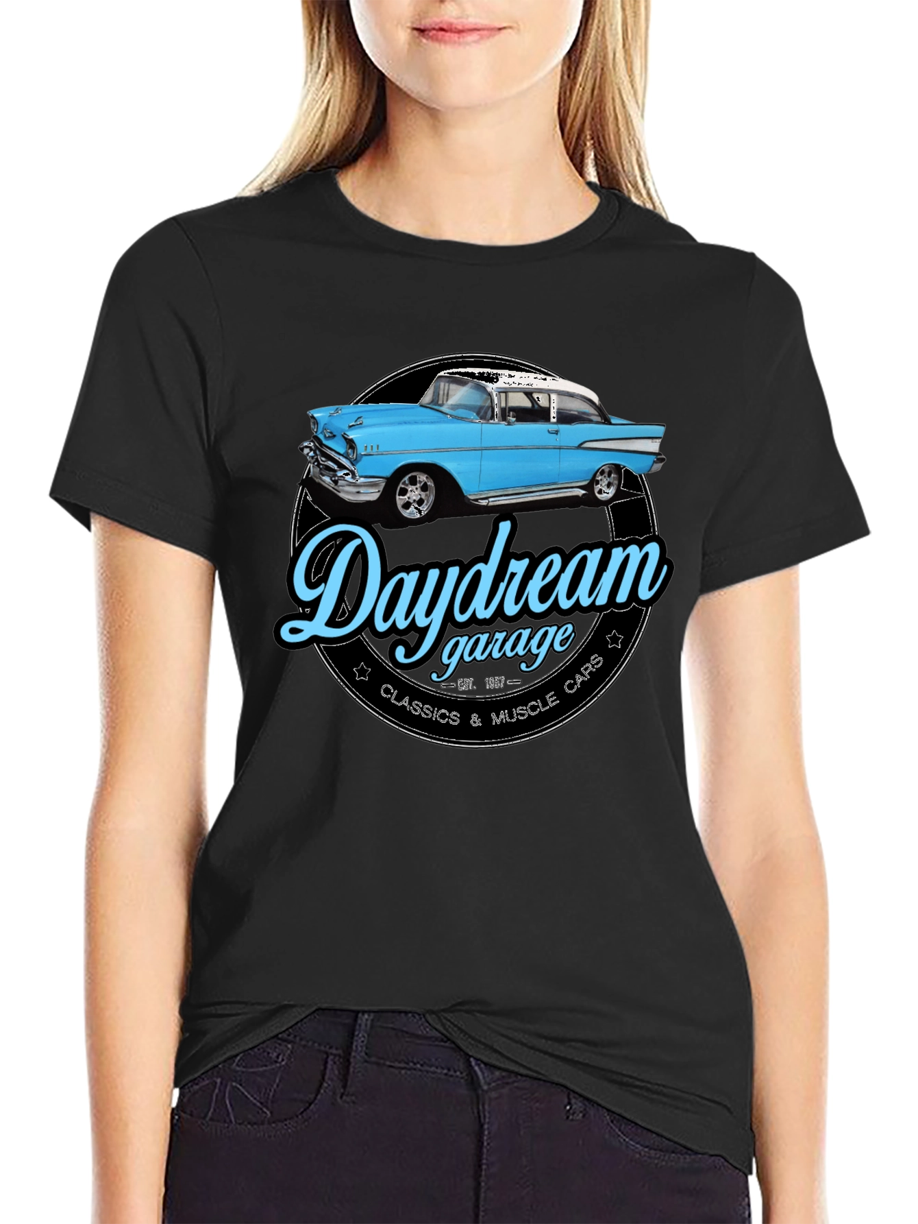 Daydream Garage T-Shirt - Classic Car Design