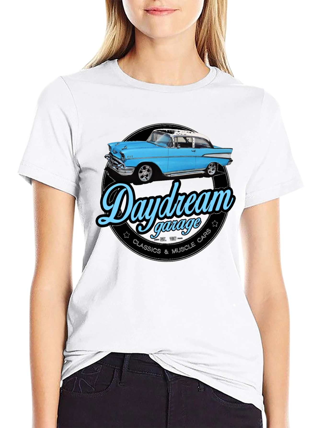 Daydream Garage T-Shirt - Classic Car Design