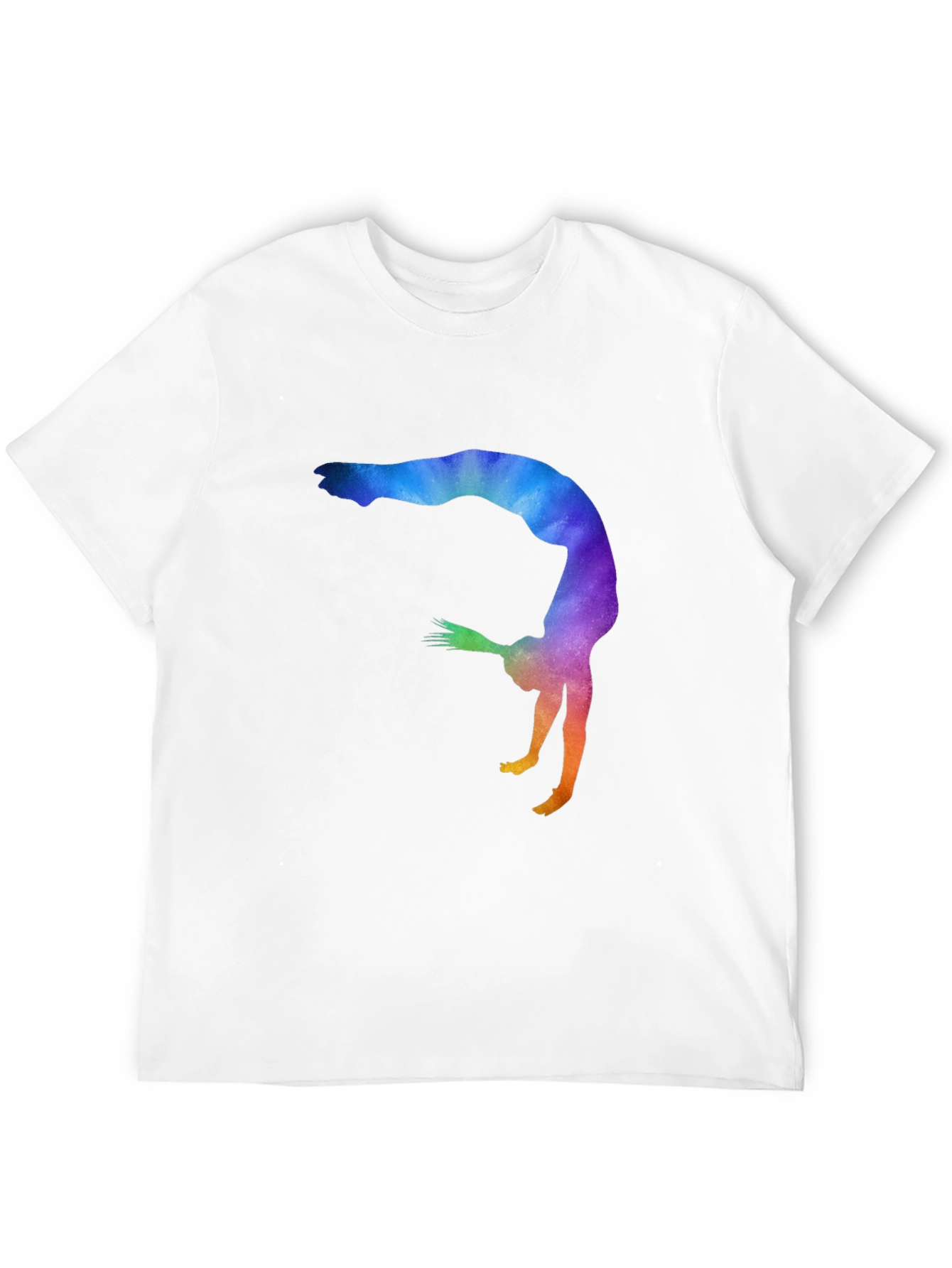 Gymnast Silhouette Graphic Tee - Black Unisex T-Shirt