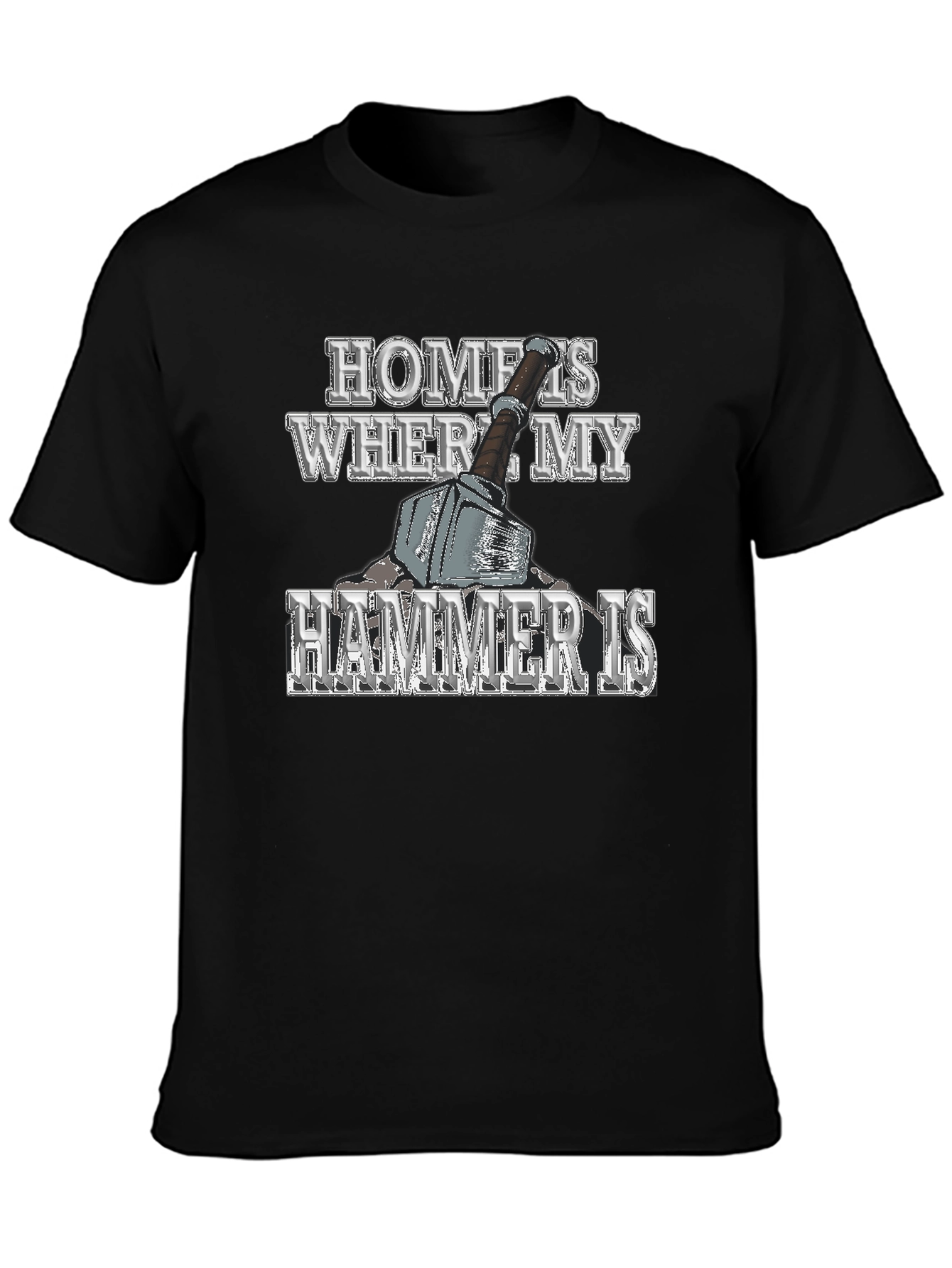 Home is Where My Hammer Is Mens Graphic T-Shirt