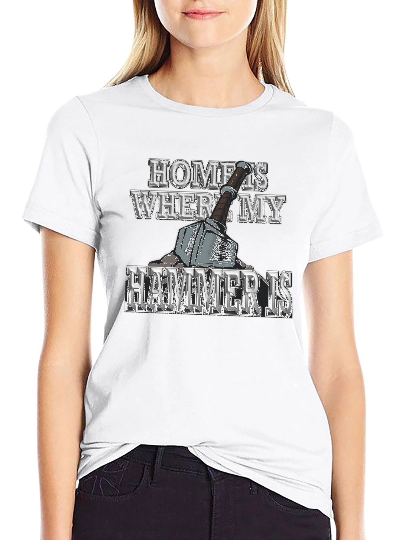 Home is Where My Hammer Is Mens Graphic T-Shirt