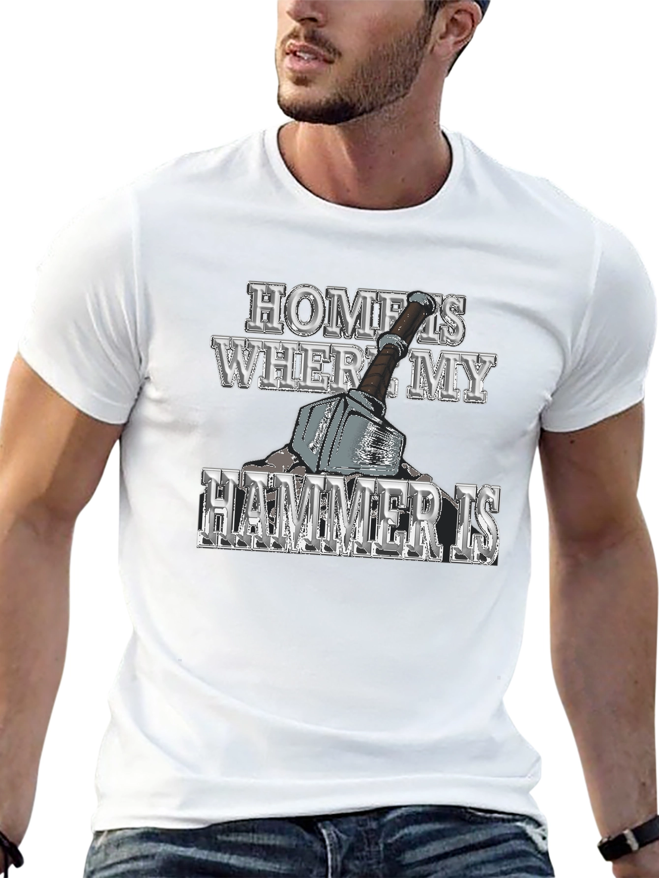 Home is Where My Hammer Is Mens Graphic T-Shirt