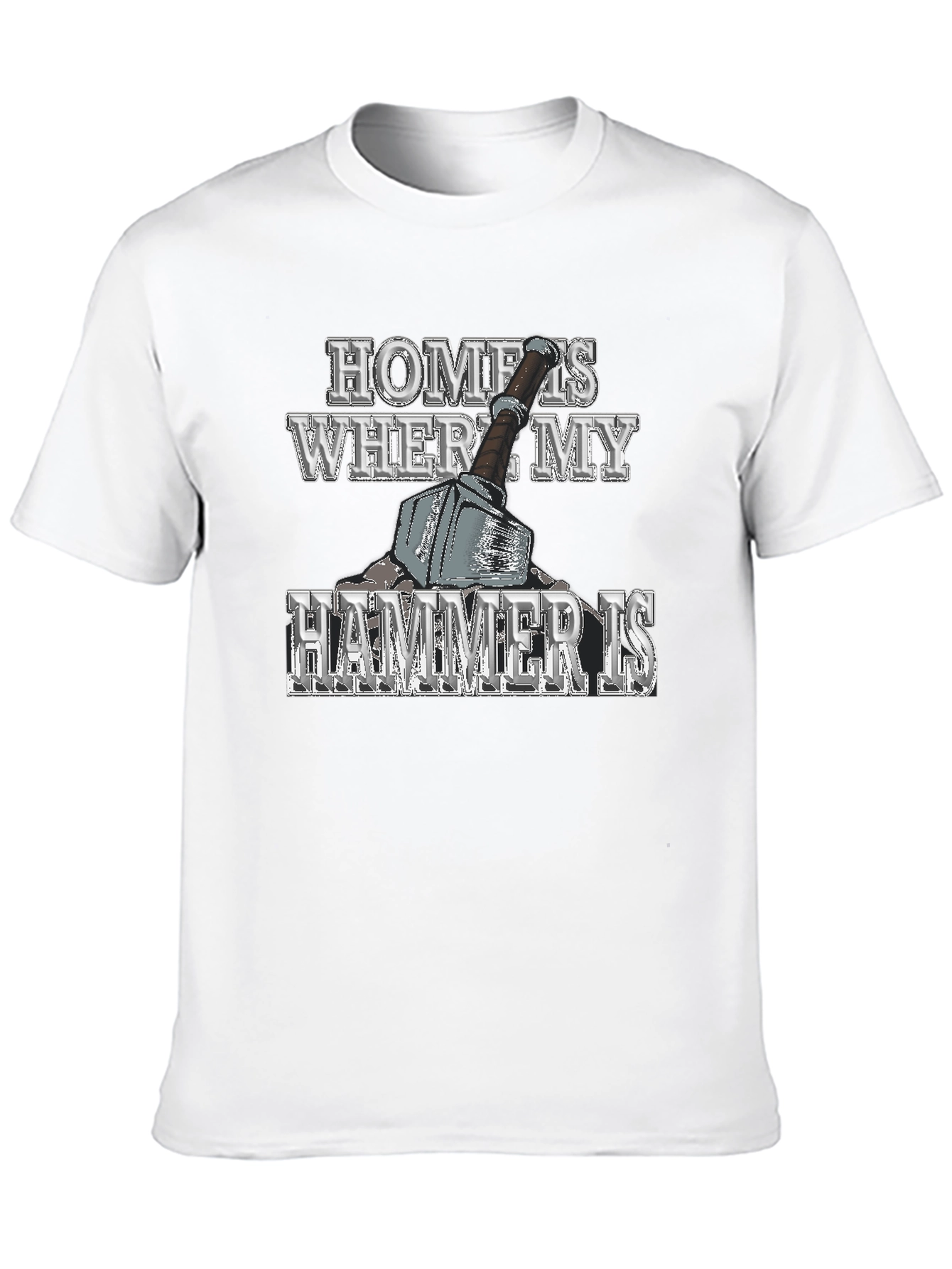 Home is Where My Hammer Is Mens Graphic T-Shirt