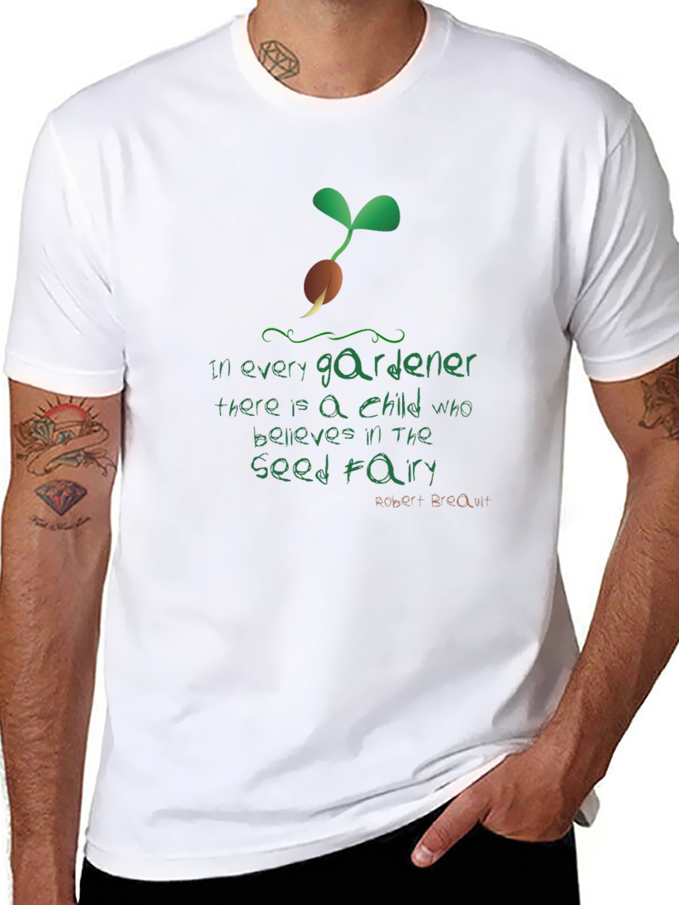 Gardener Seed Fairy T-Shirt - Nature Lover Tee