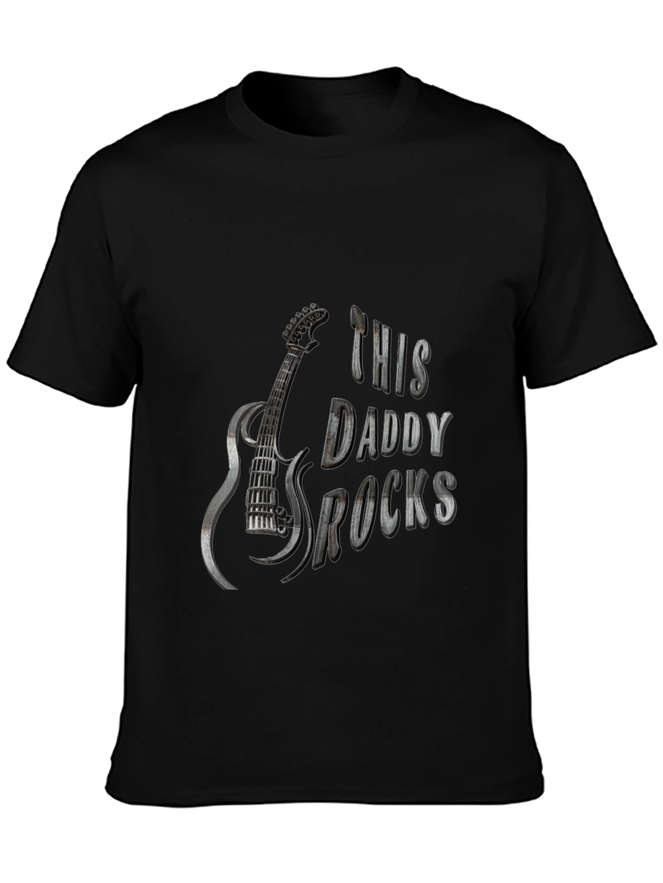 This Daddy Rocks Guitar T-Shirt