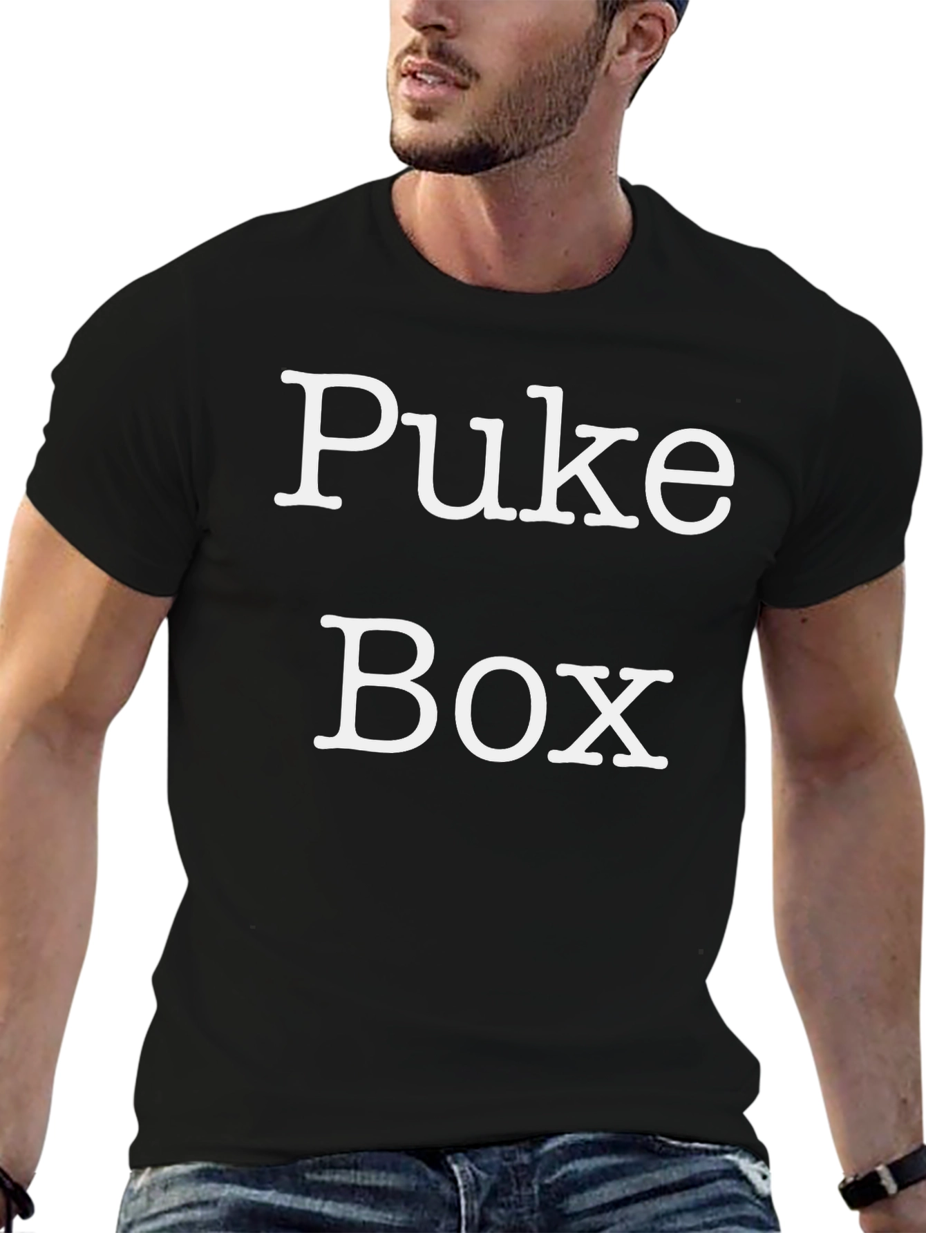 Puke Box Graphic Tee - Bold Statement T-Shirt