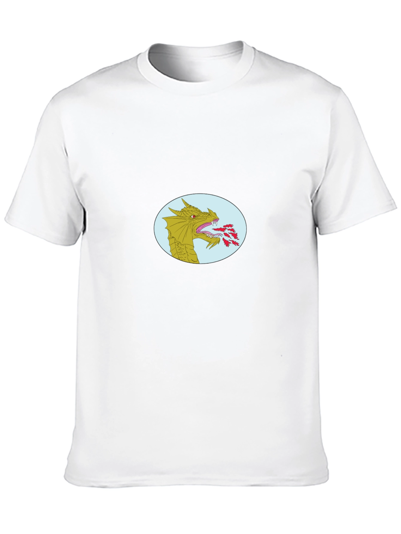 Dragon Fire T-Shirt - Black Cotton Blend