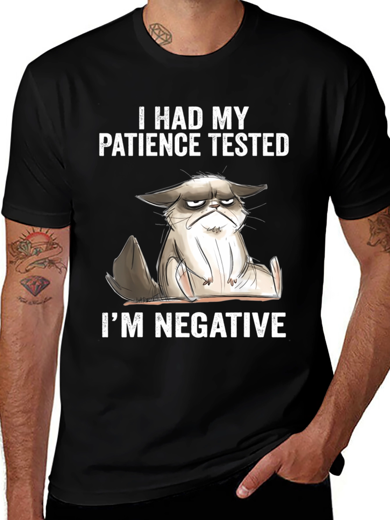 Grumpy Cat Patience Tested T-Shirt
