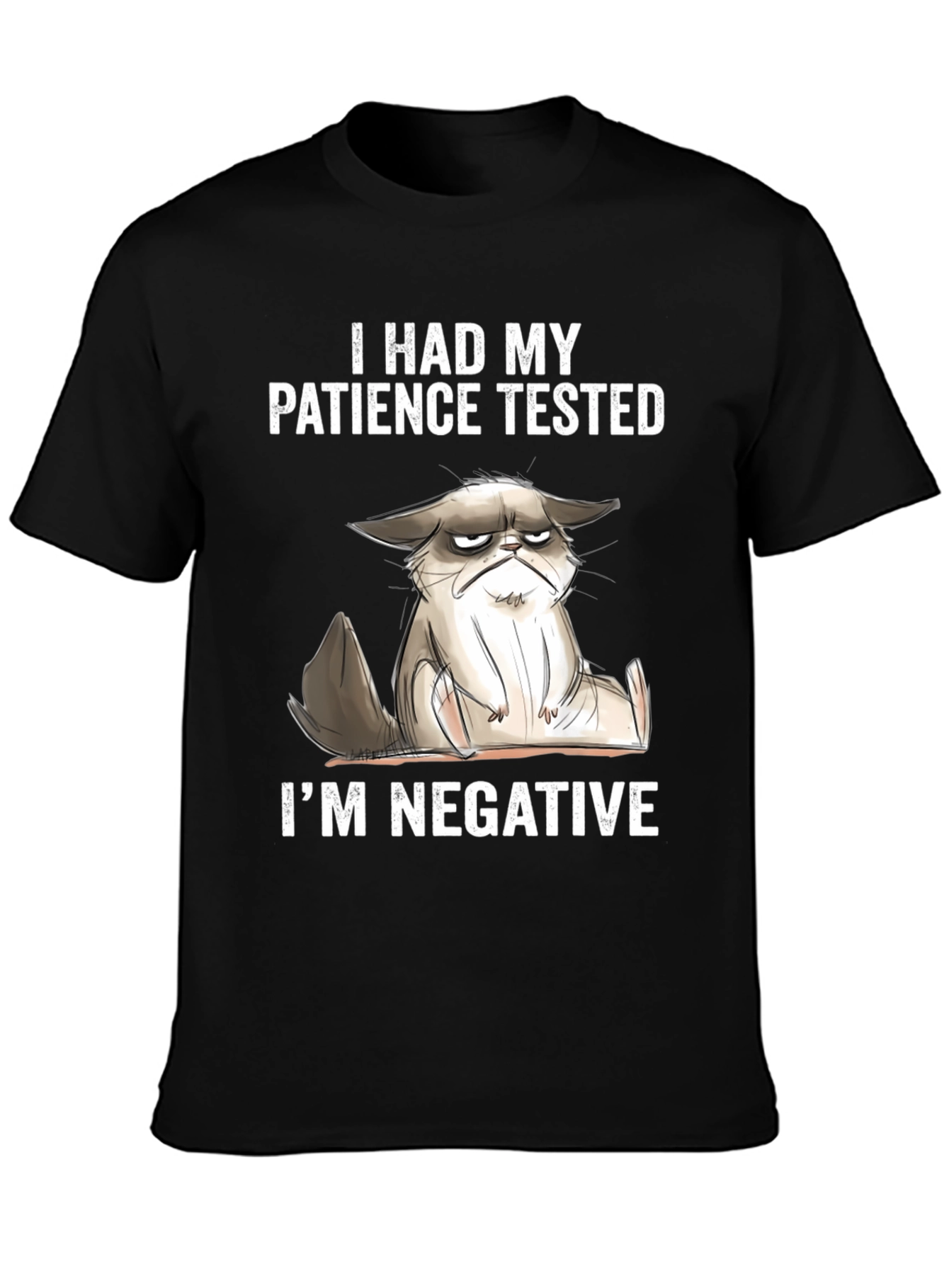 Grumpy Cat Patience Tested T-Shirt