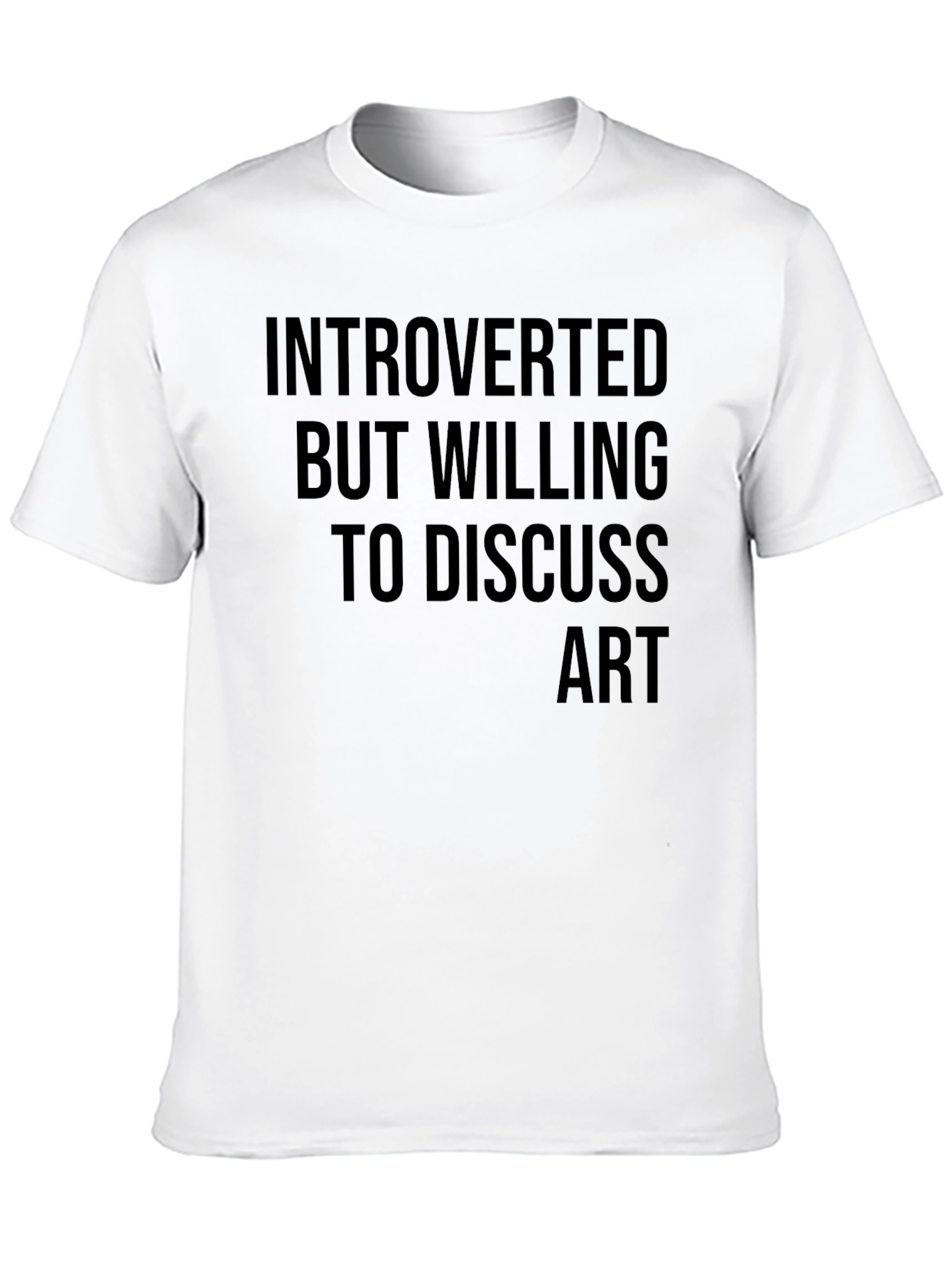 Introverted Art Lover T-Shirt - Black Graphic Tee