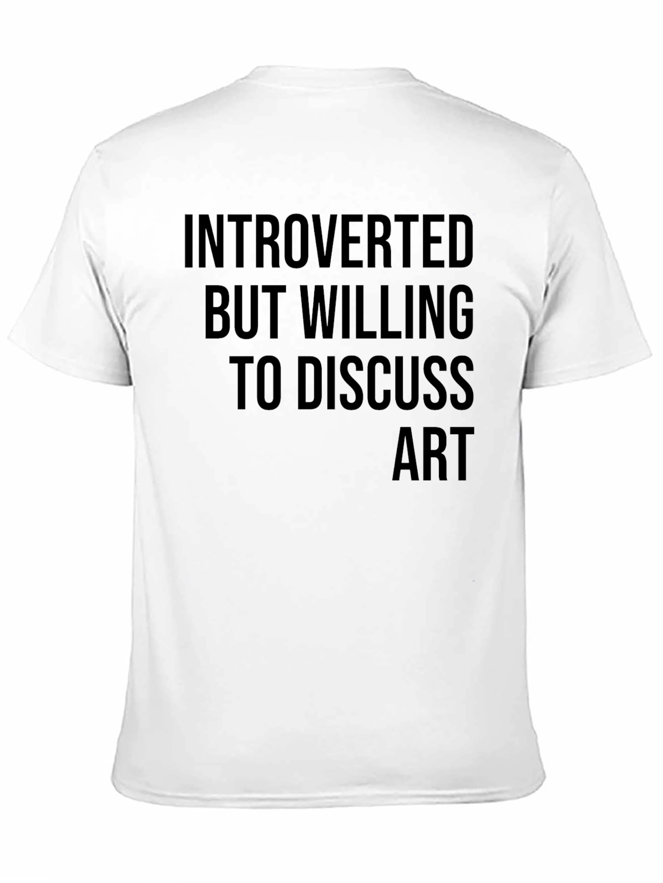 Introverted Art Lover T-Shirt - Black Graphic Tee