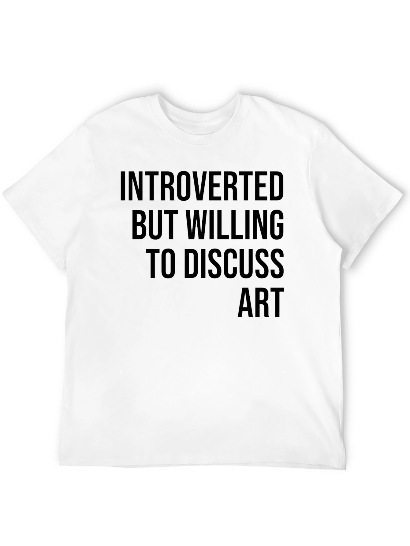 Introverted Art Lover T-Shirt - Black Graphic Tee