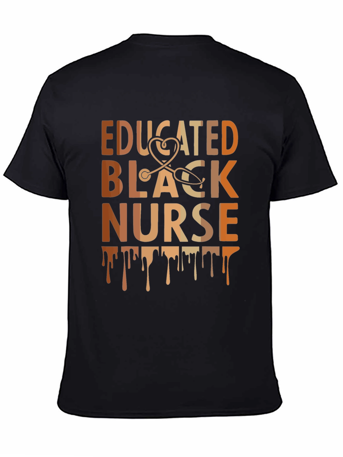Educated Black Nurse Tee - Stylish Graphic T-Shirt