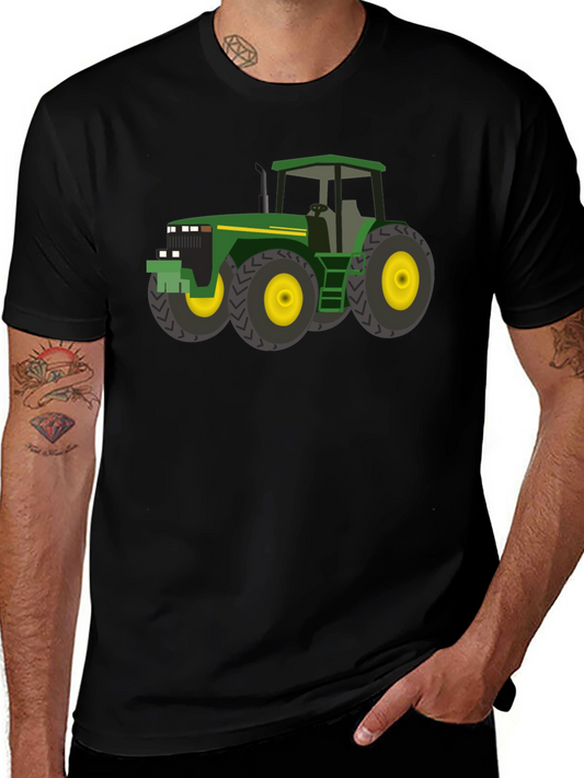 Green Tractor Graphic Tee - Farm Life Style