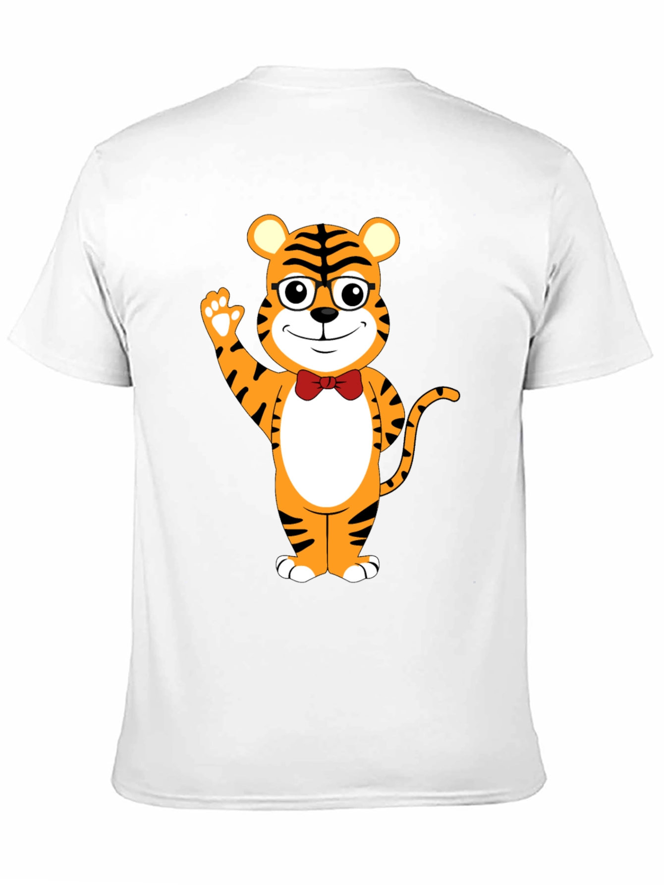 Tiger Cartoon Graphic Black T-Shirt