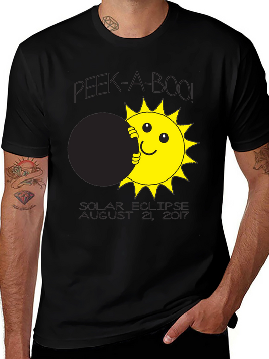 Solar Eclipse T-Shirt Peek-A-Boo Sun