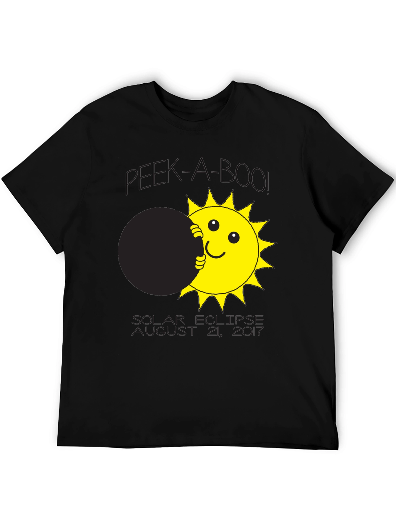 Solar Eclipse T-Shirt Peek-A-Boo Sun