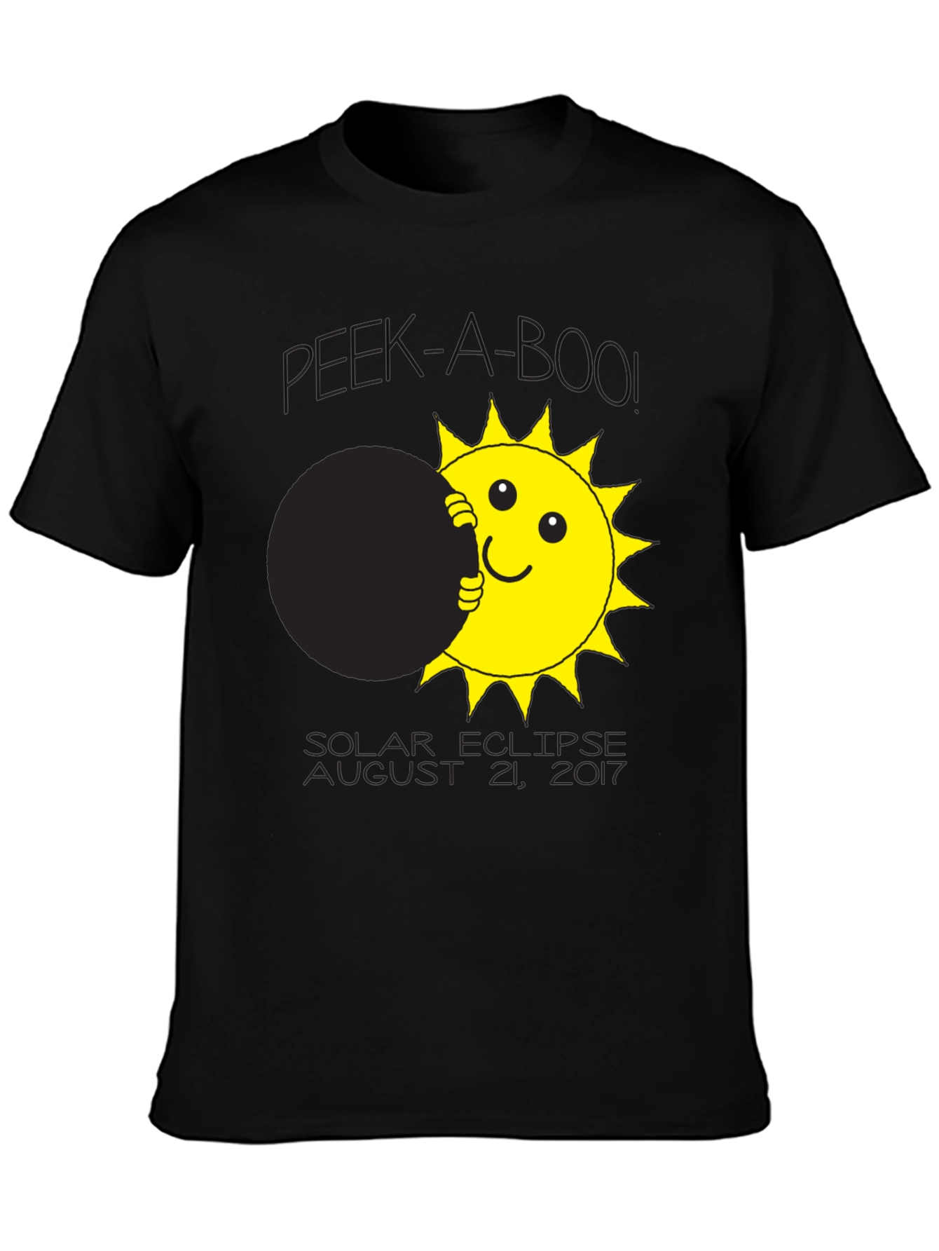 Solar Eclipse T-Shirt Peek-A-Boo Sun