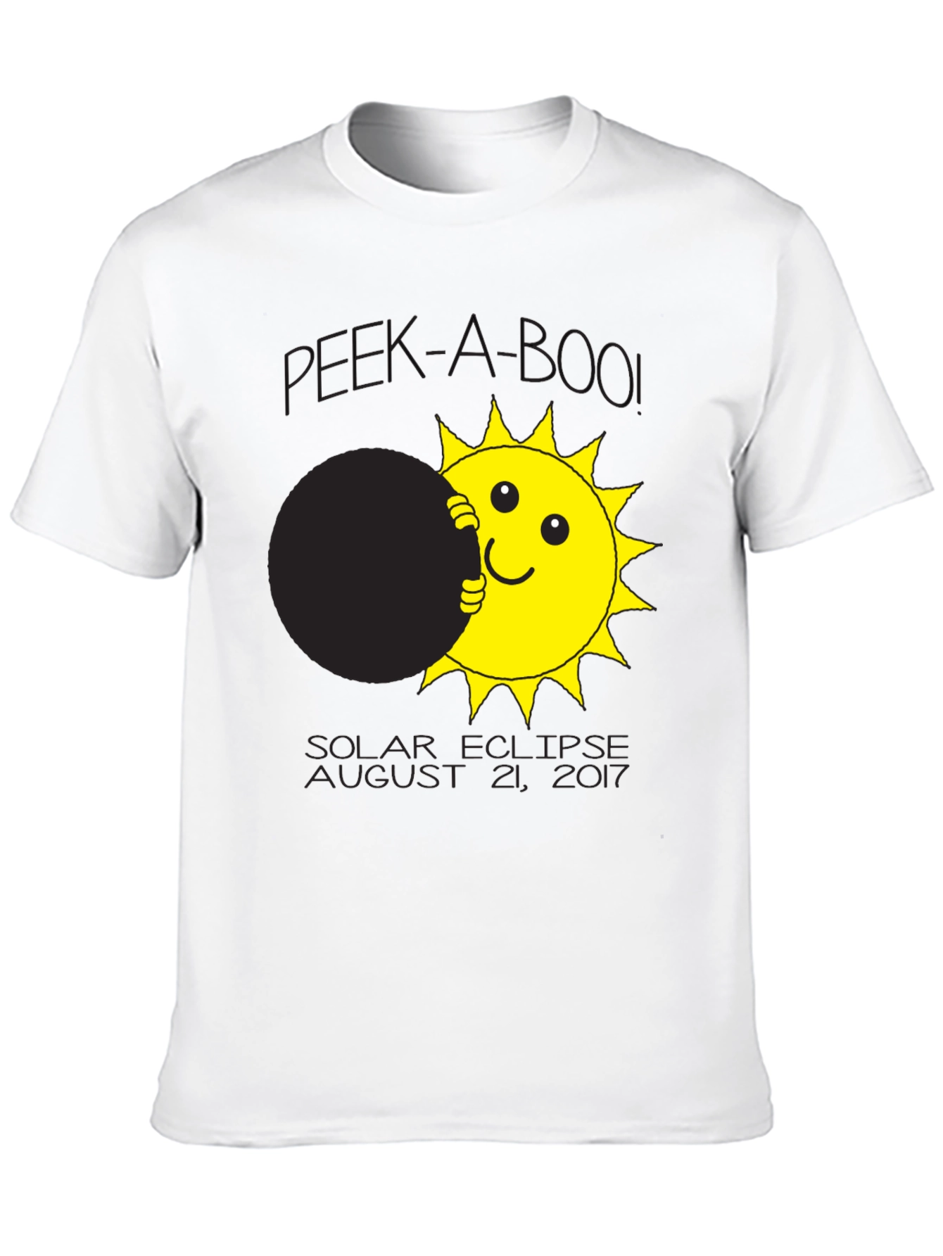 Solar Eclipse T-Shirt Peek-A-Boo Sun