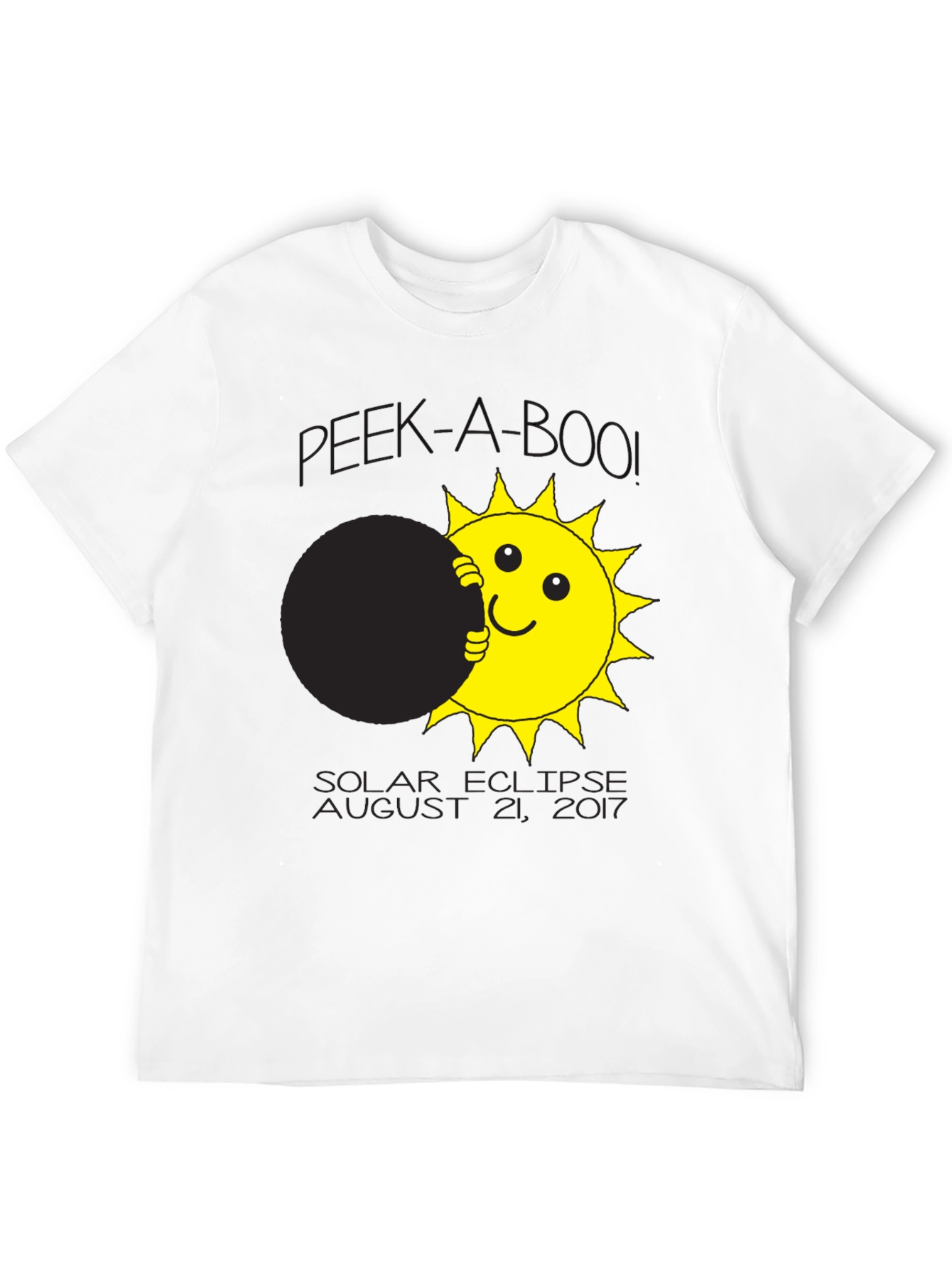 Solar Eclipse T-Shirt Peek-A-Boo Sun