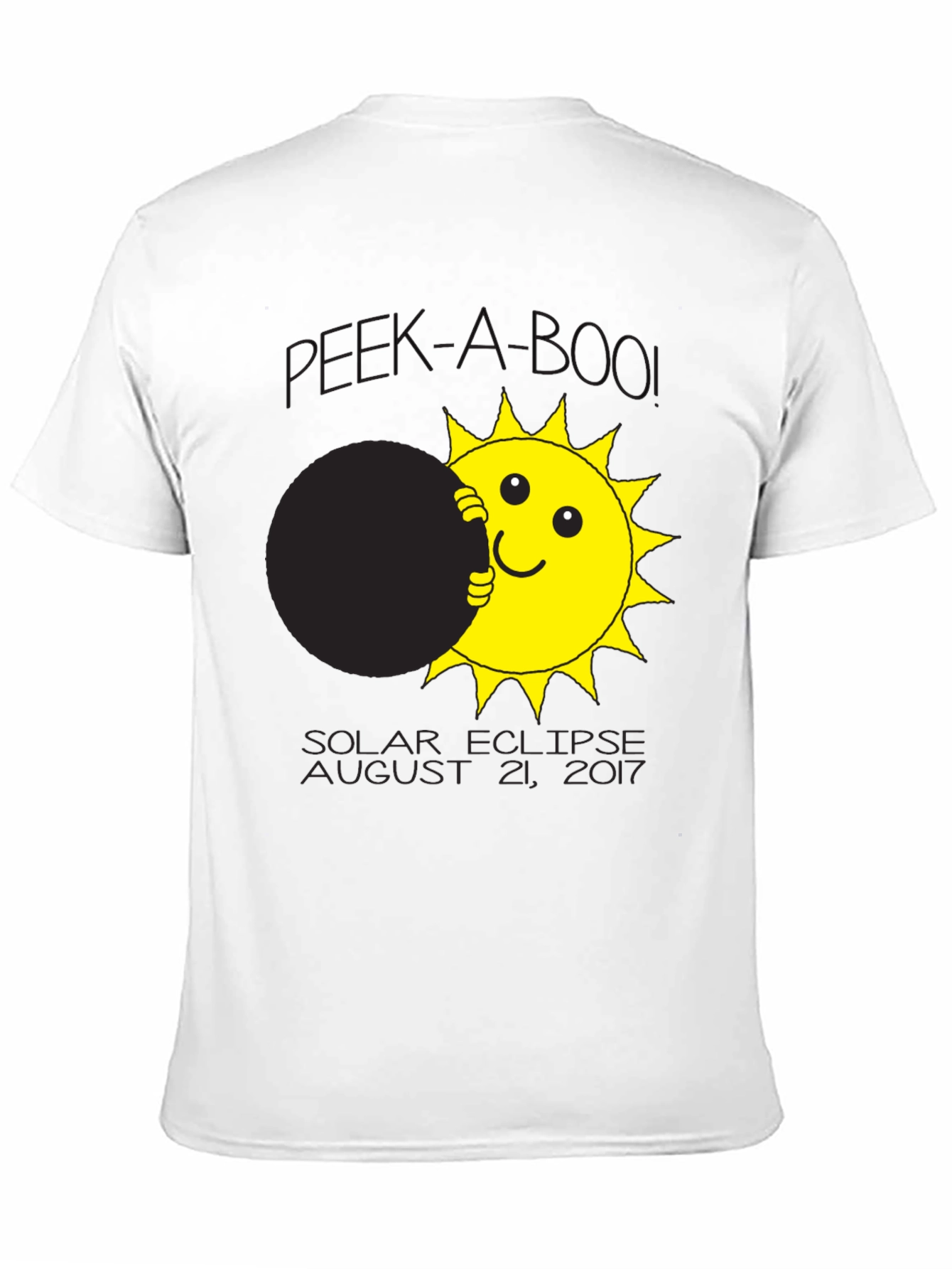 Solar Eclipse T-Shirt Peek-A-Boo Sun