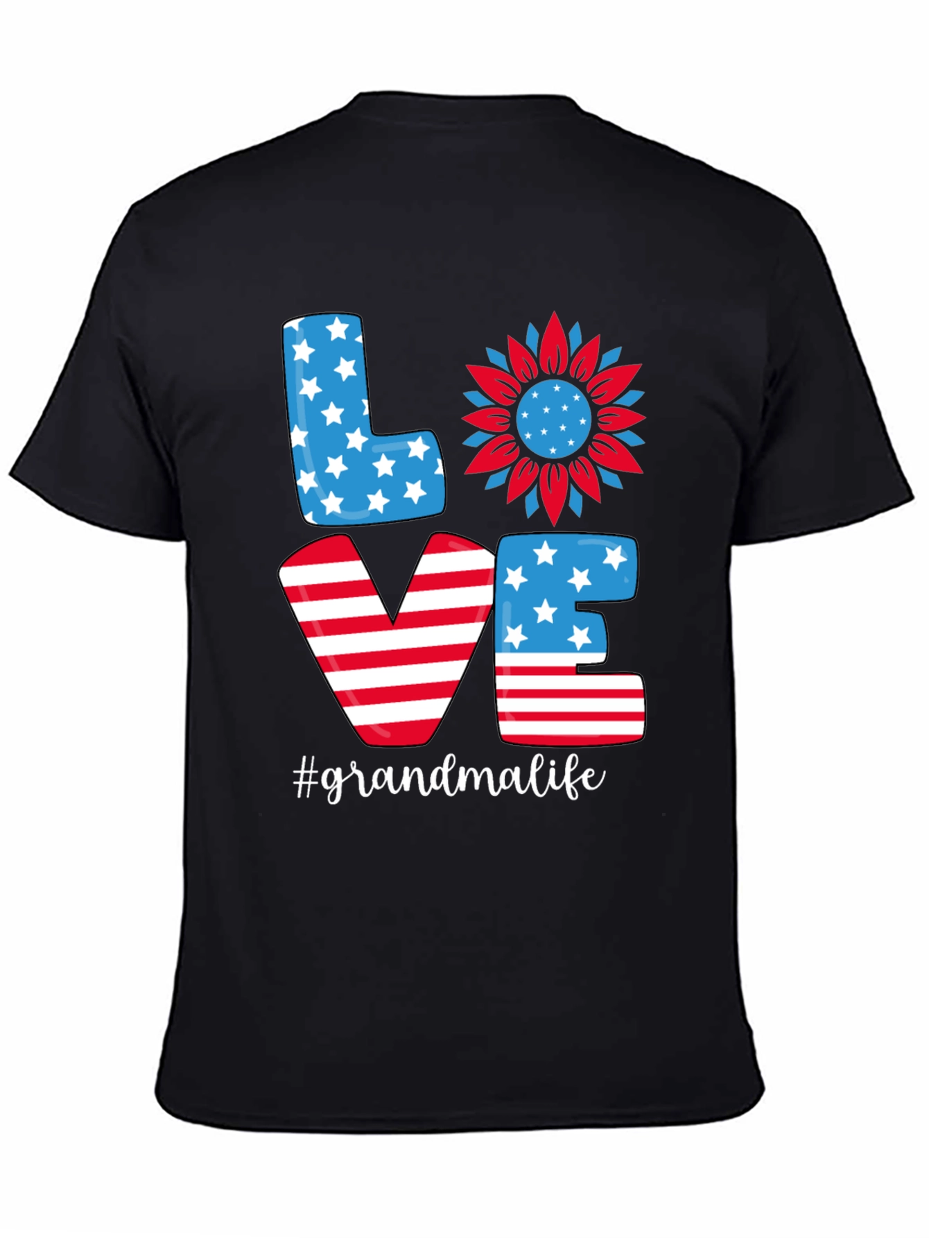Grandma Life Patriotic T-Shirt