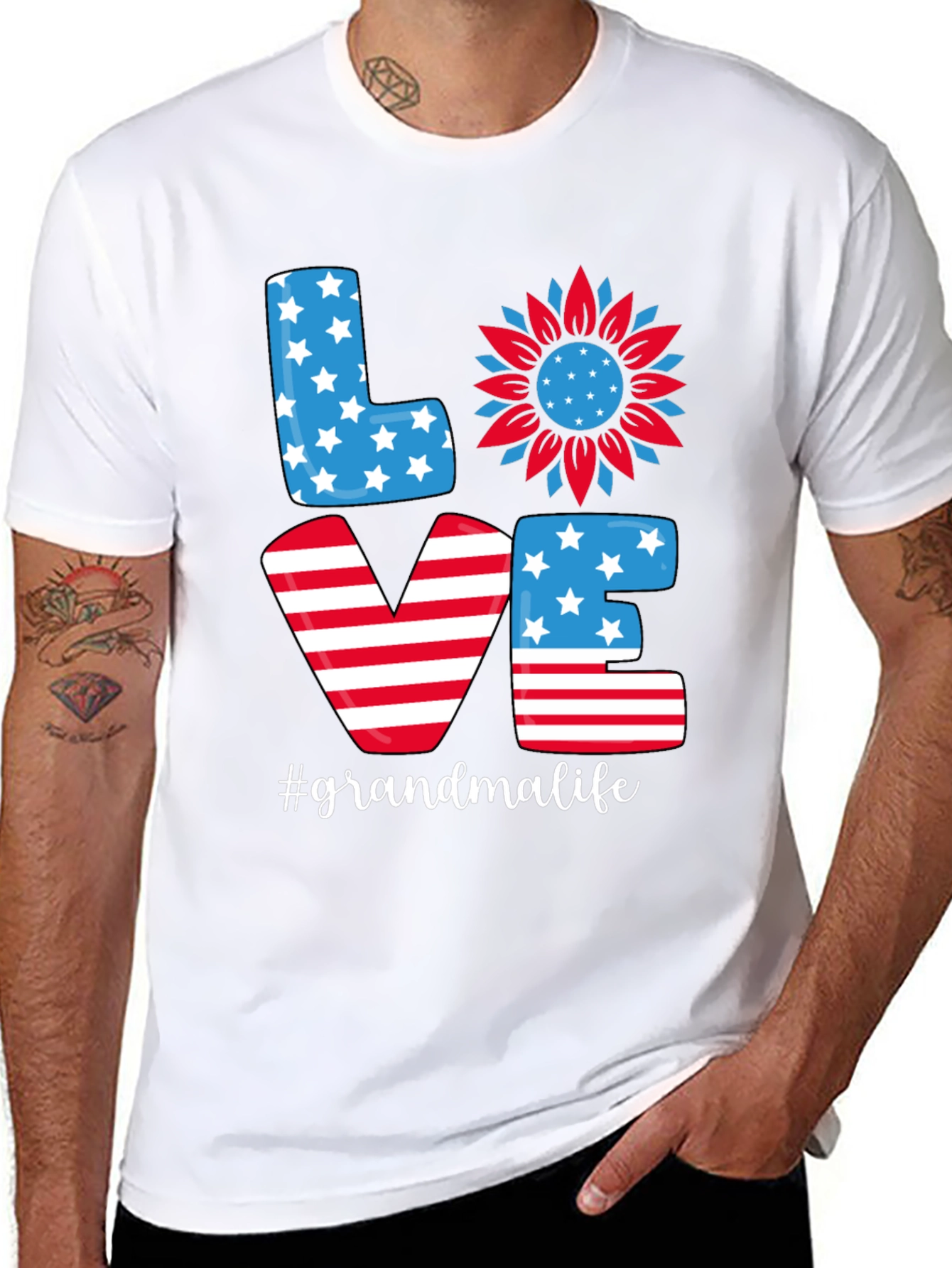 Grandma Life Patriotic T-Shirt