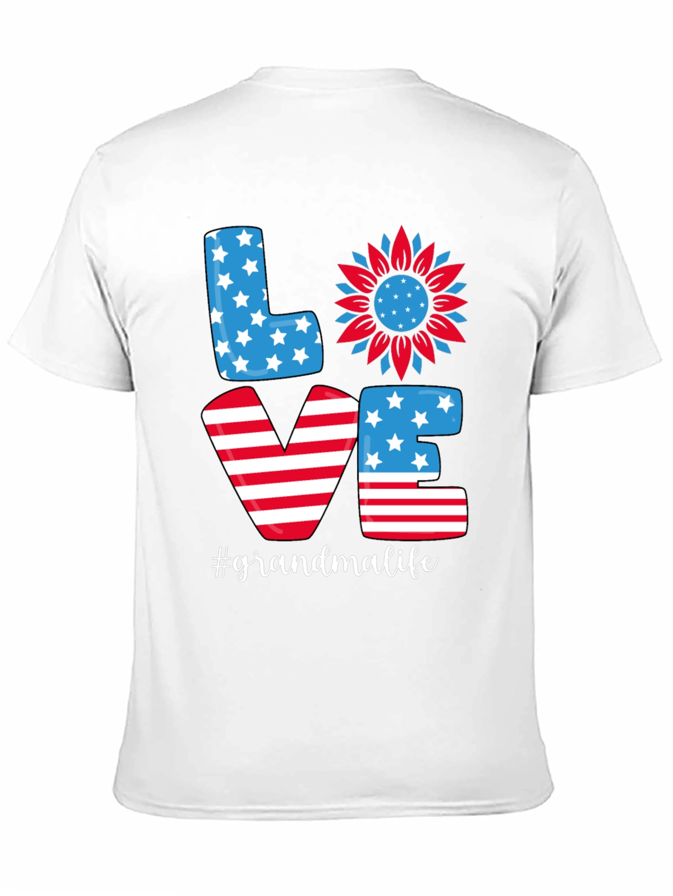 Grandma Life Patriotic T-Shirt