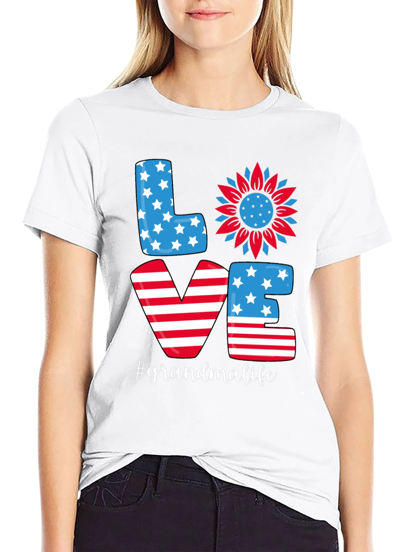 Grandma Life Patriotic T-Shirt