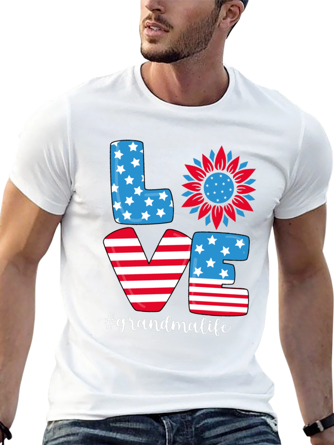 Grandma Life Patriotic T-Shirt