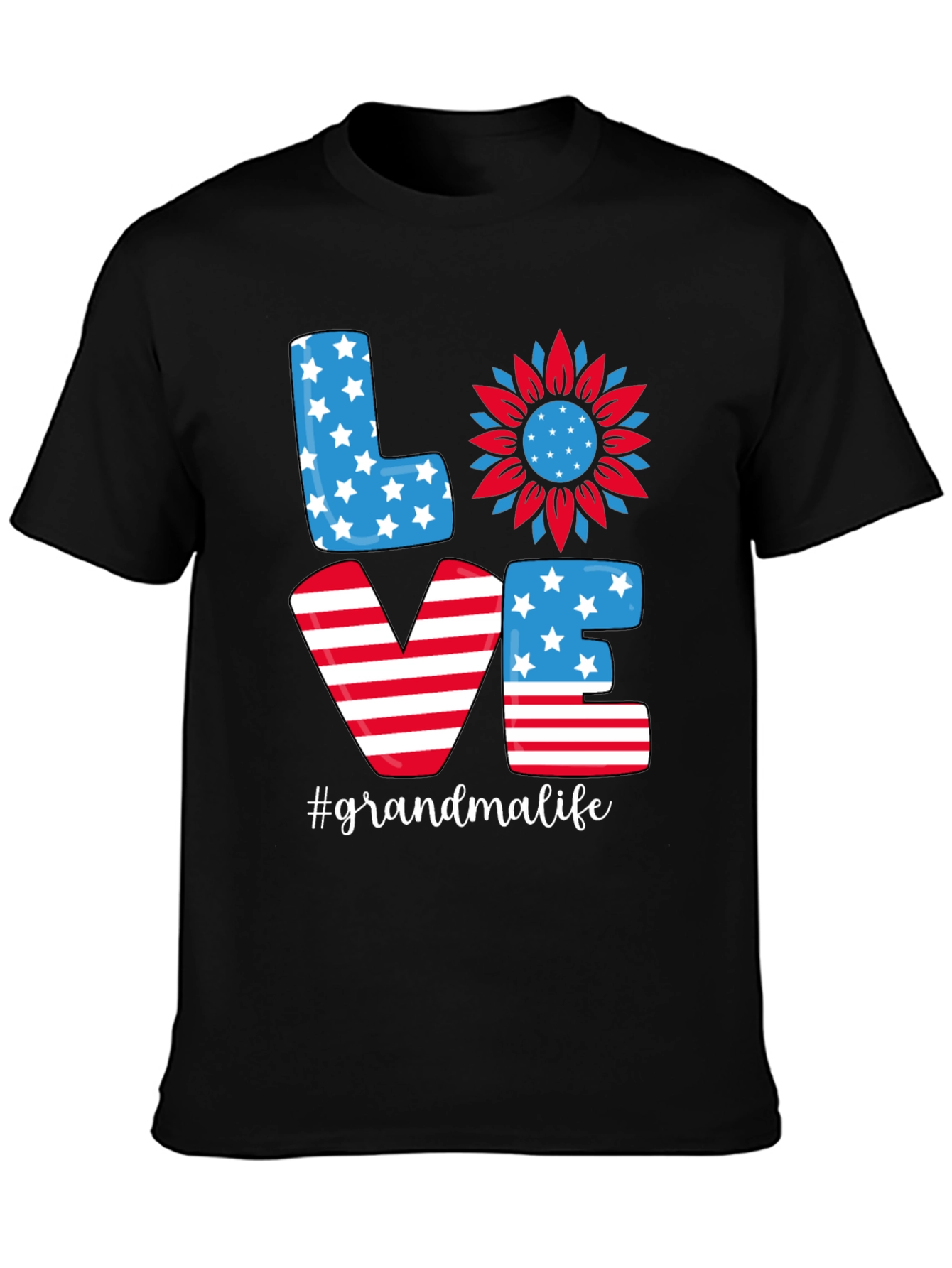Grandma Life Patriotic T-Shirt