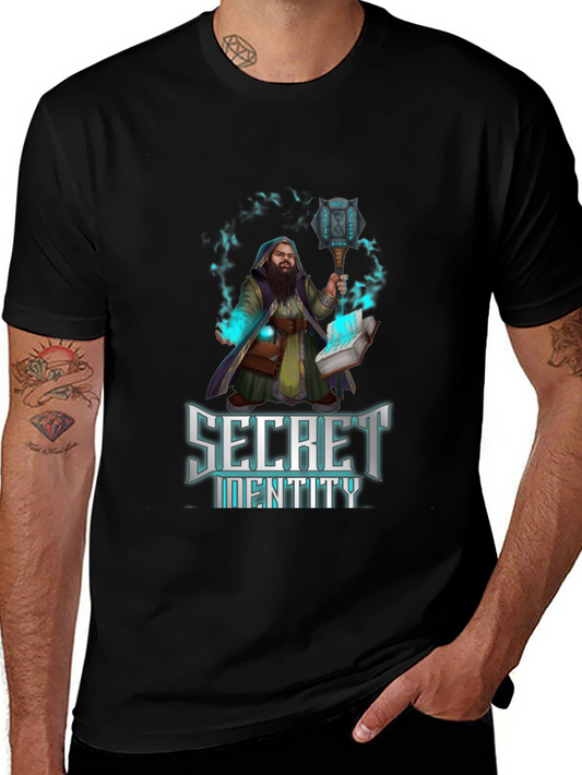 Secret Identity Graphic T-Shirt - Wizard Design