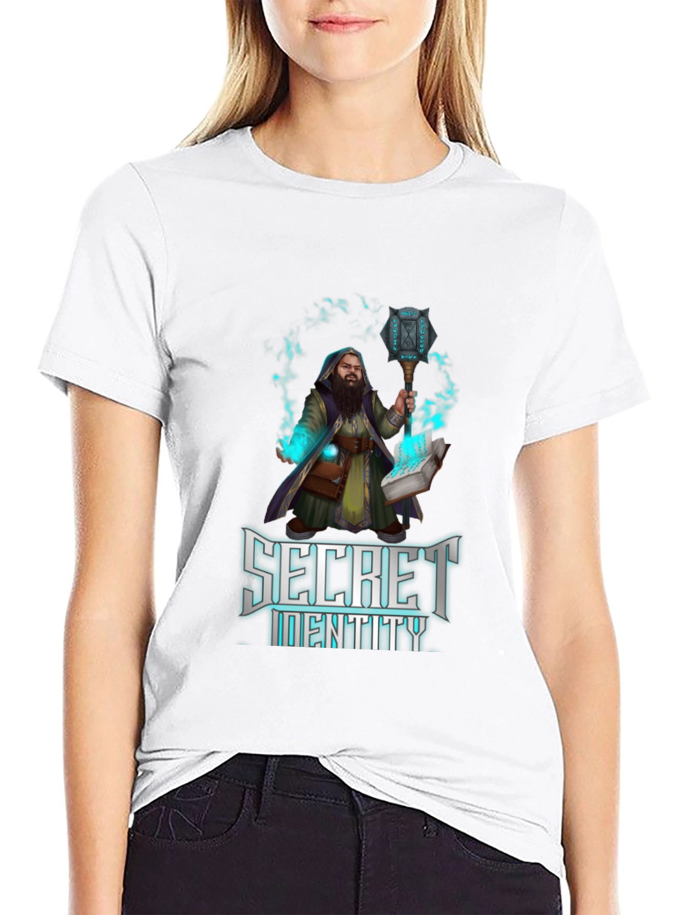 Secret Identity Graphic T-Shirt - Wizard Design
