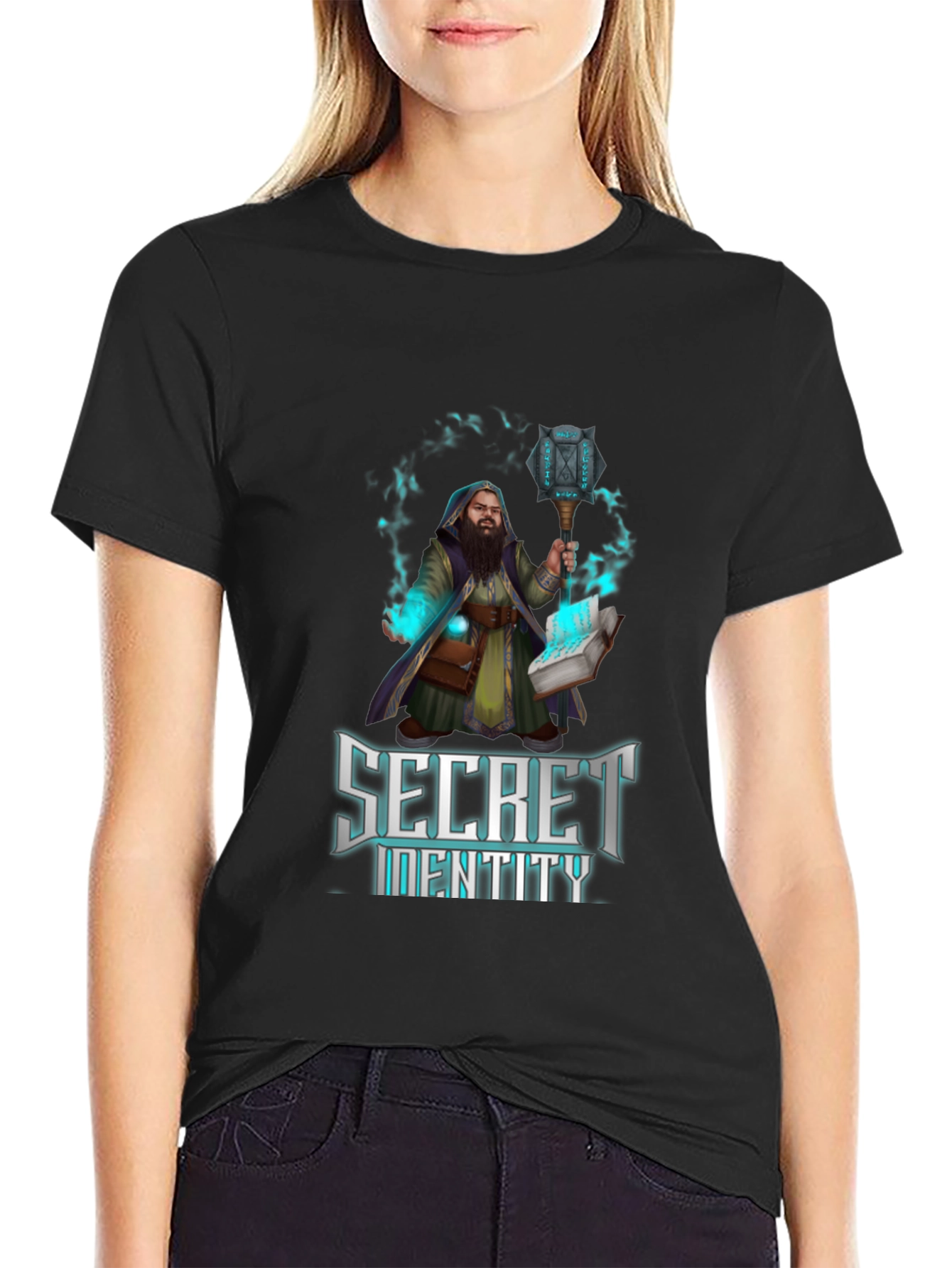 Secret Identity Graphic T-Shirt - Wizard Design