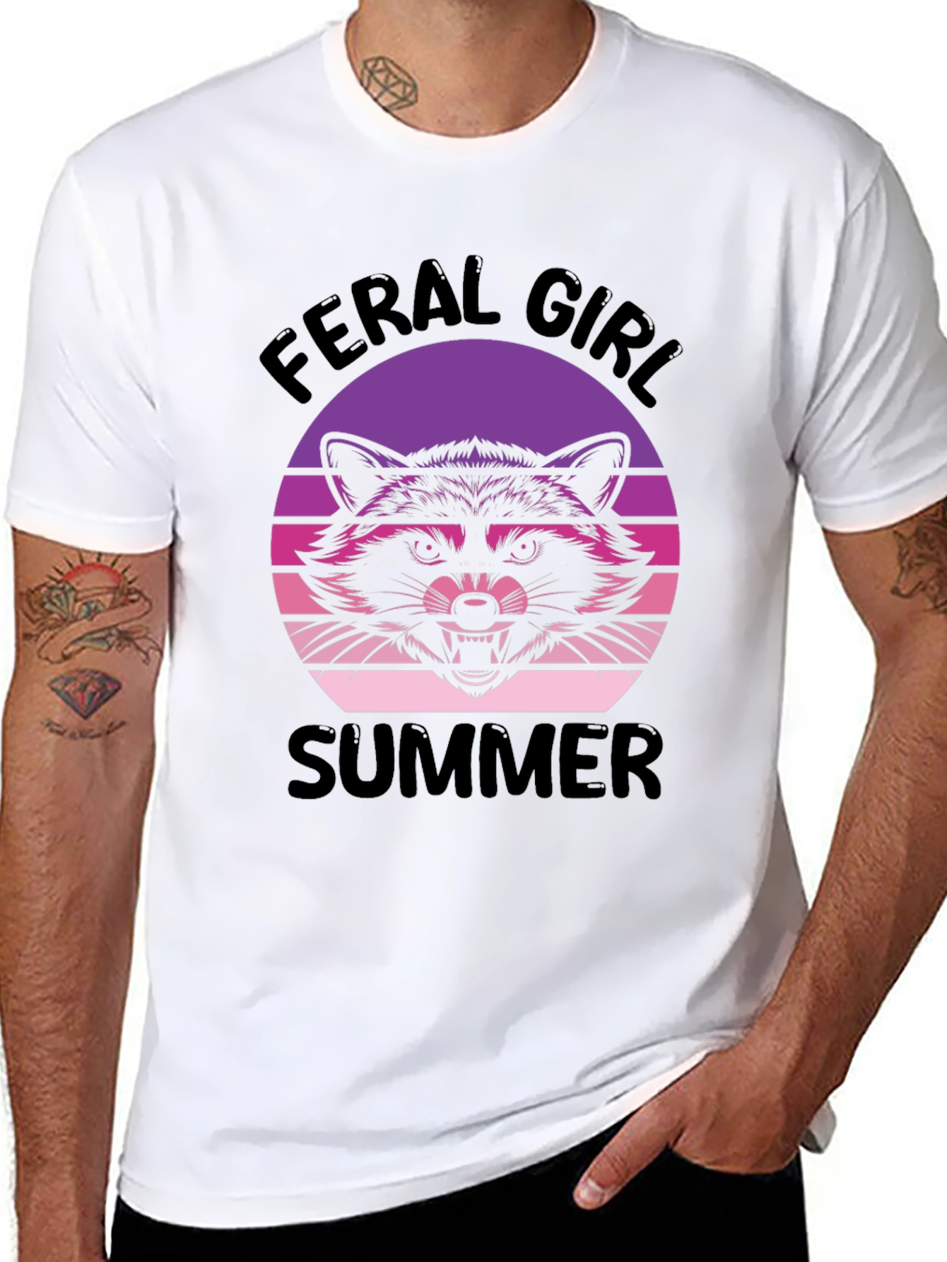 Feral Girl Summer Graphic T-Shirt