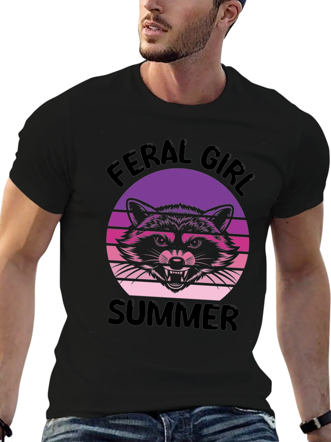 Feral Girl Summer Graphic T-Shirt