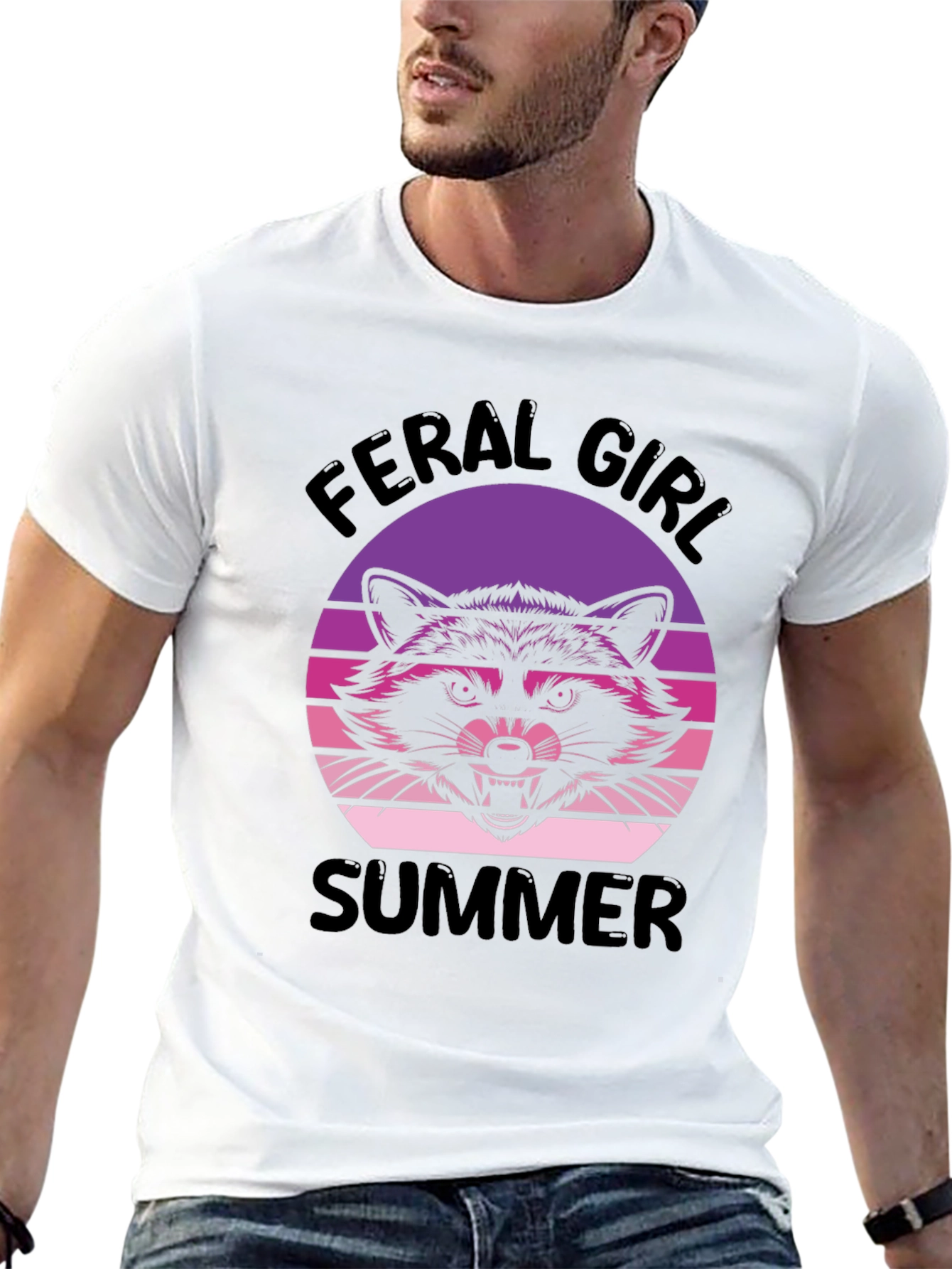 Feral Girl Summer Graphic T-Shirt
