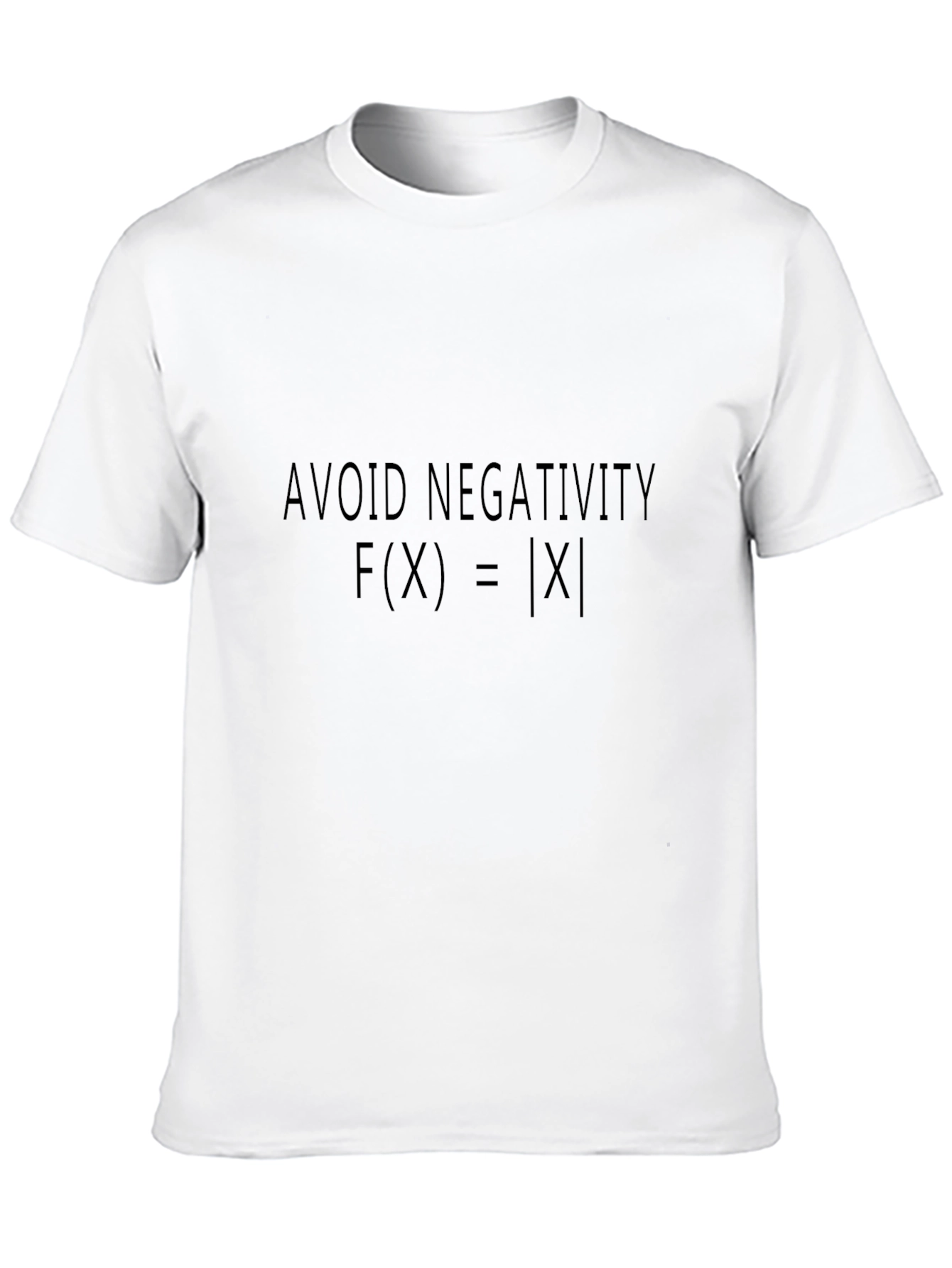 Avoid Negativity T-Shirt - Math Pun