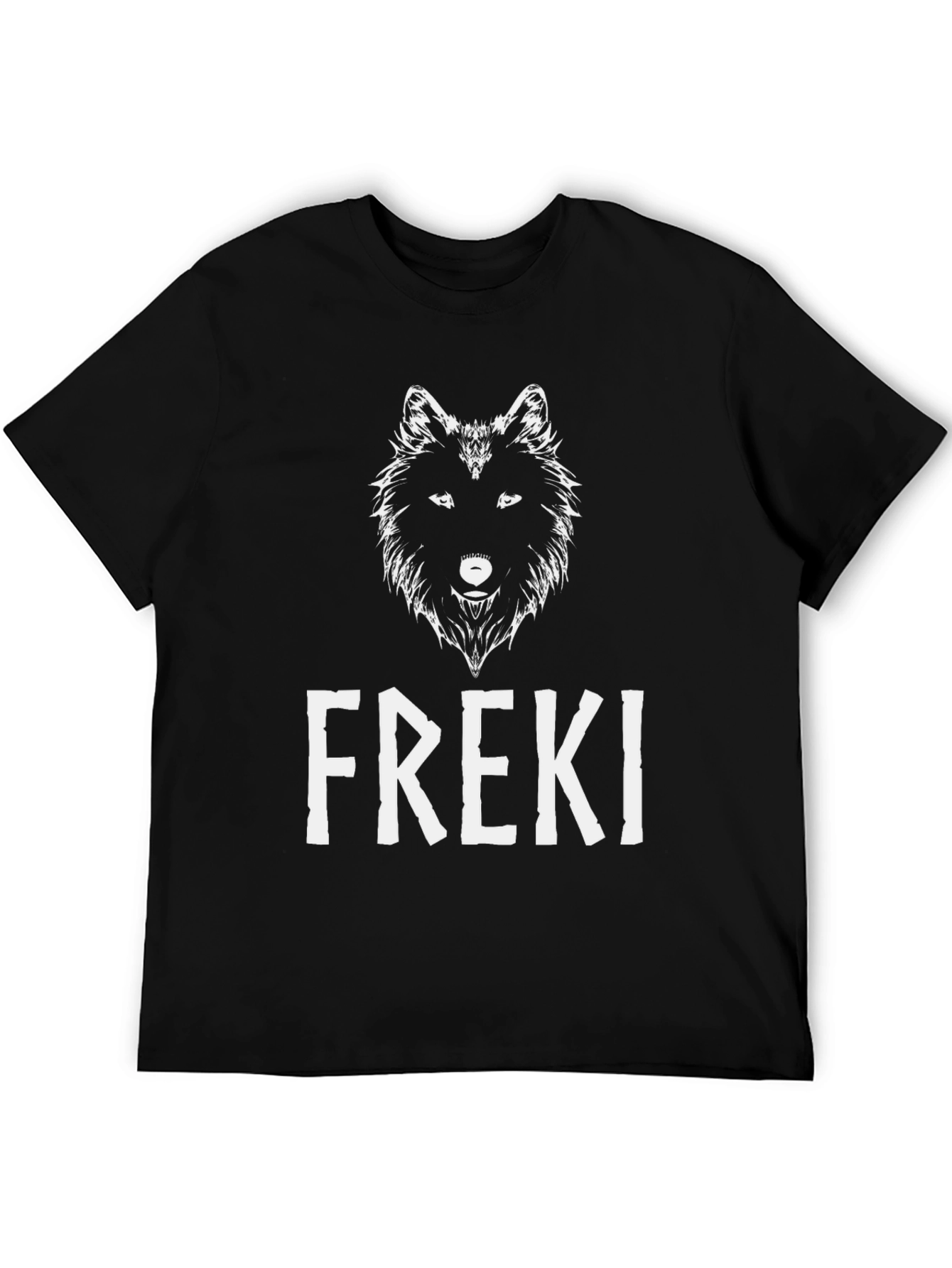 Freki Wolf Graphic T-Shirt - Viking Inspired Design