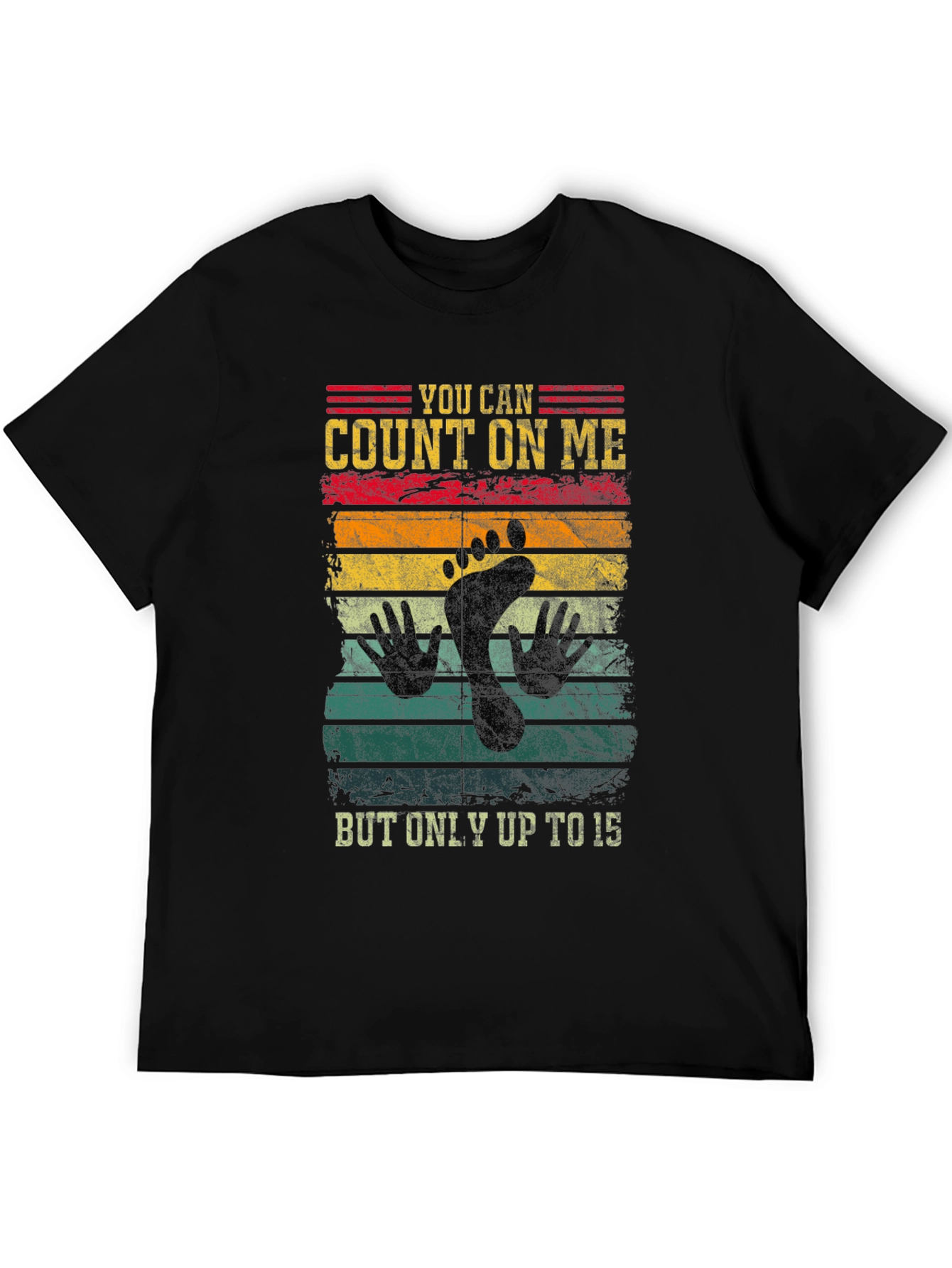Count On Me Footprint Graphic T-Shirt