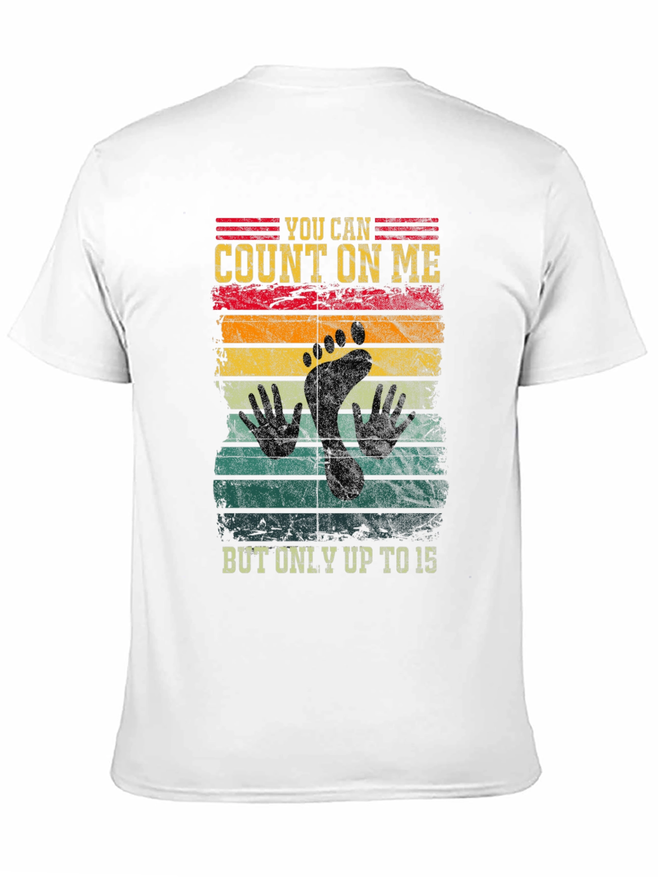 Count On Me Footprint Graphic T-Shirt