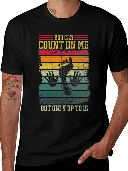 Count On Me Footprint Graphic T-Shirt