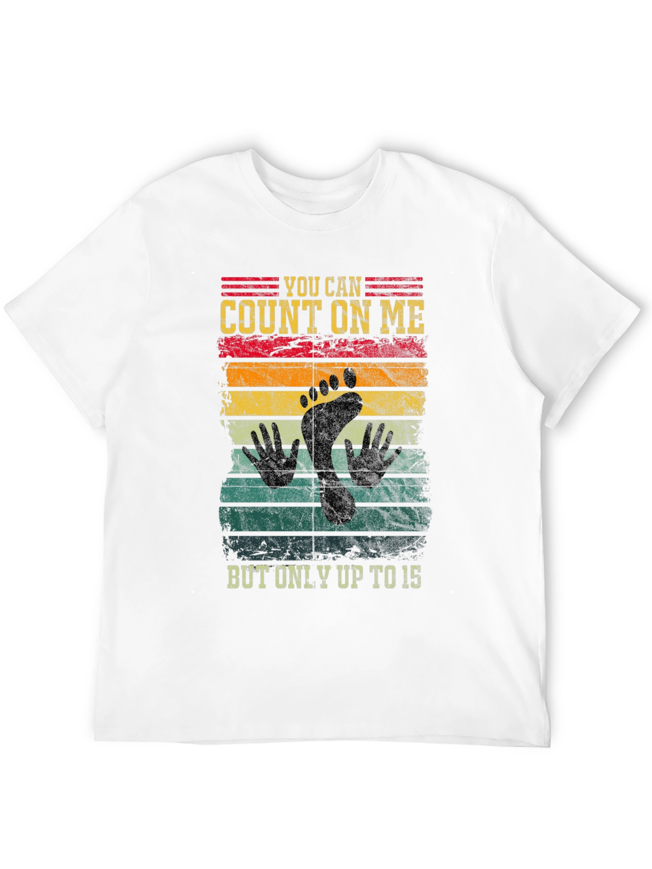 Count On Me Footprint Graphic T-Shirt