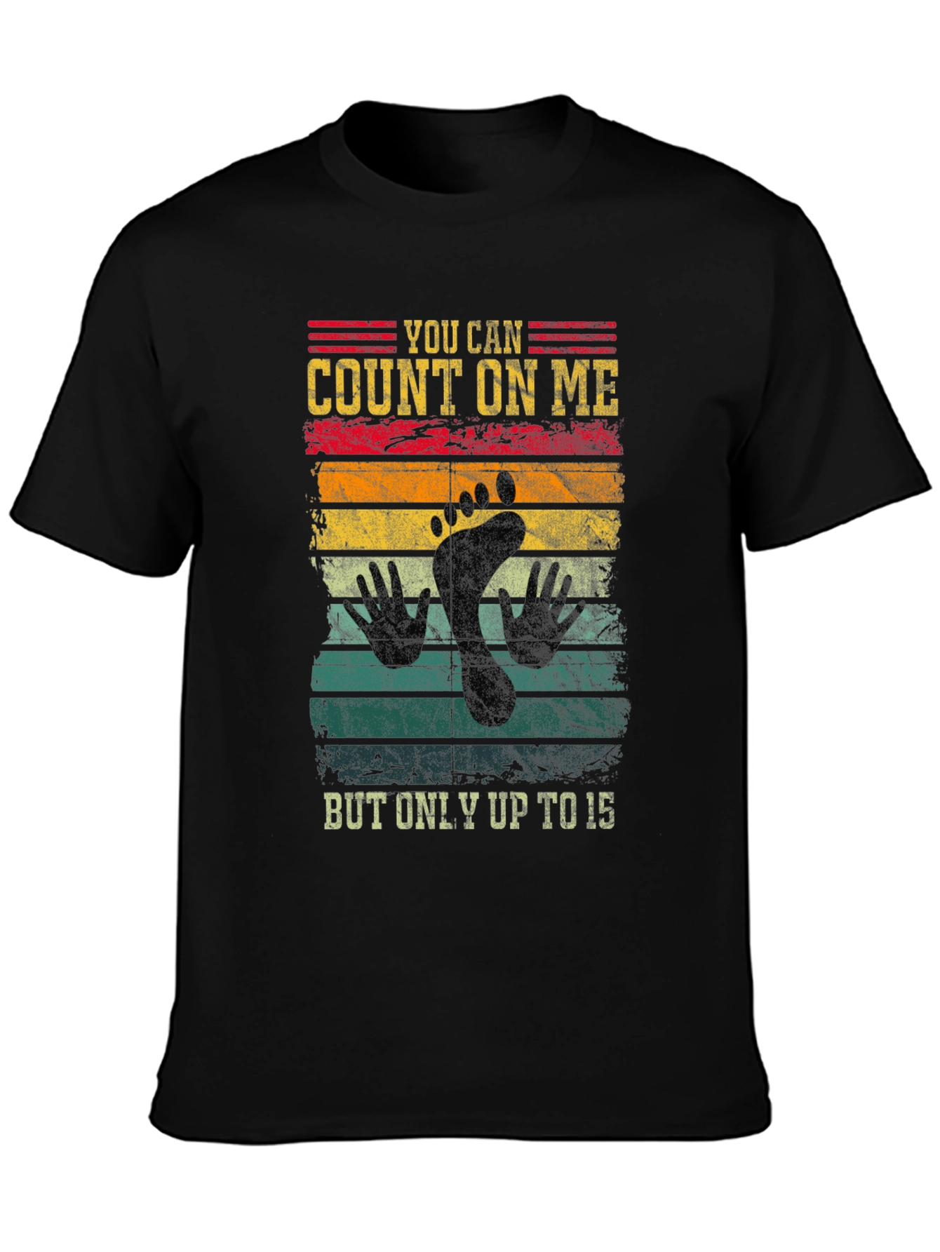 Count On Me Footprint Graphic T-Shirt