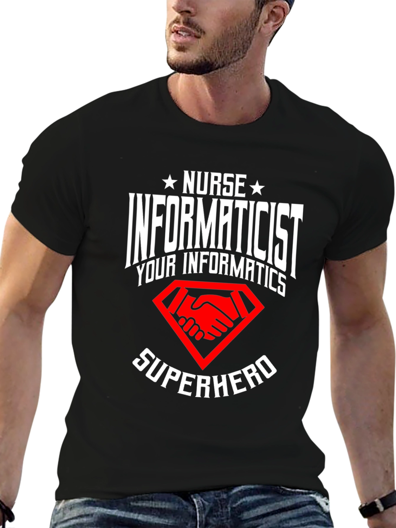 Nurse Informaticist Superhero T-Shirt